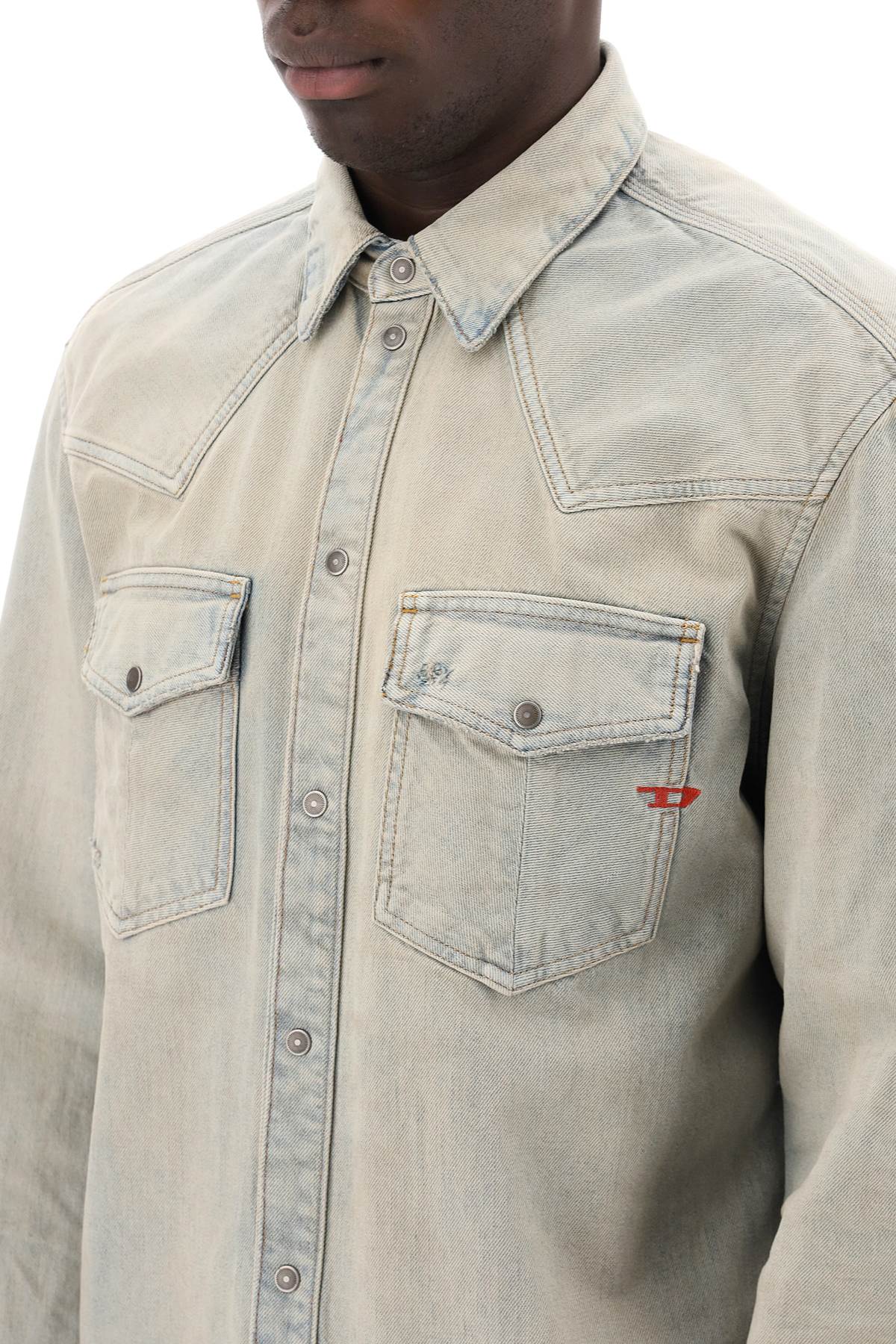 Diesel D-Ocean Denim Overshirt for Men image 3