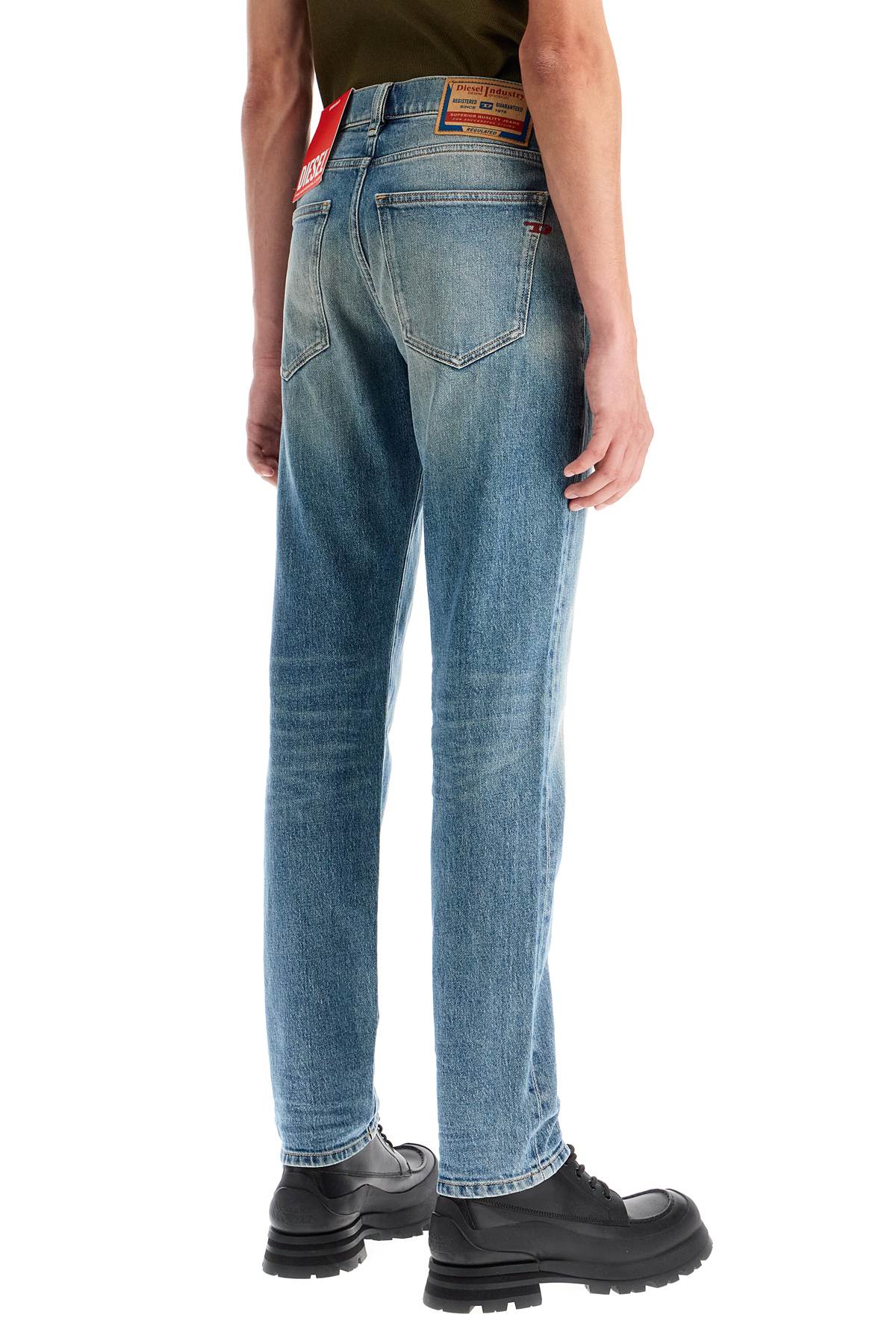 Diesel Men's Fitted Slim Fit Stretch Jeans - Light DNA Wash image 2