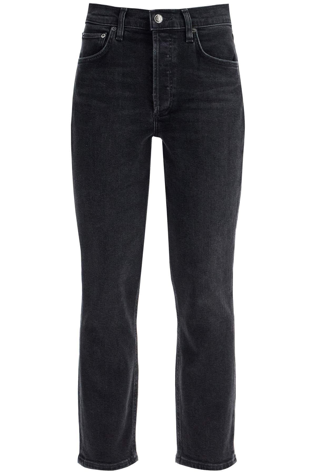 Agolde cropped riley jeans by image 0