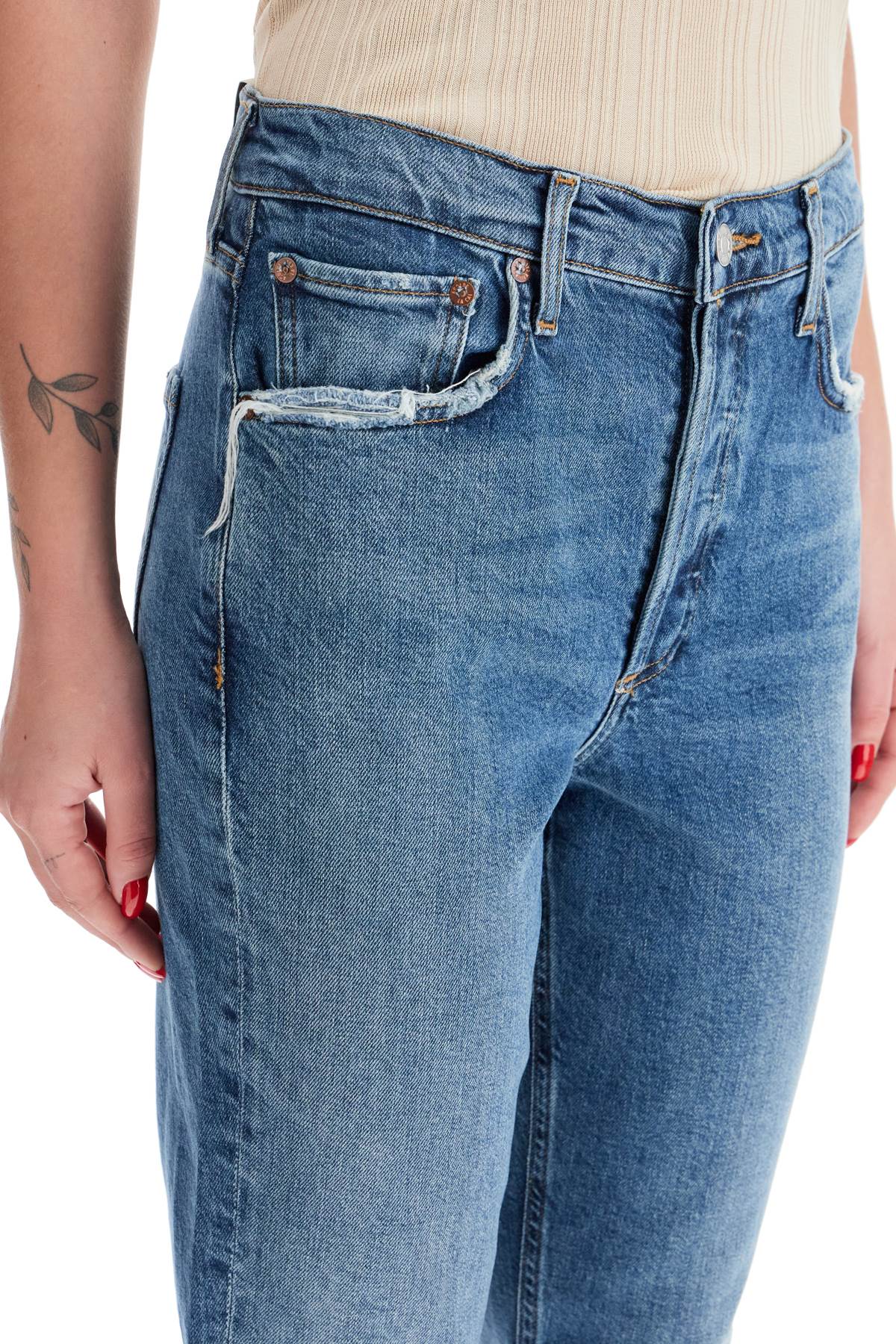 Agolde riley cropped jeans image 3