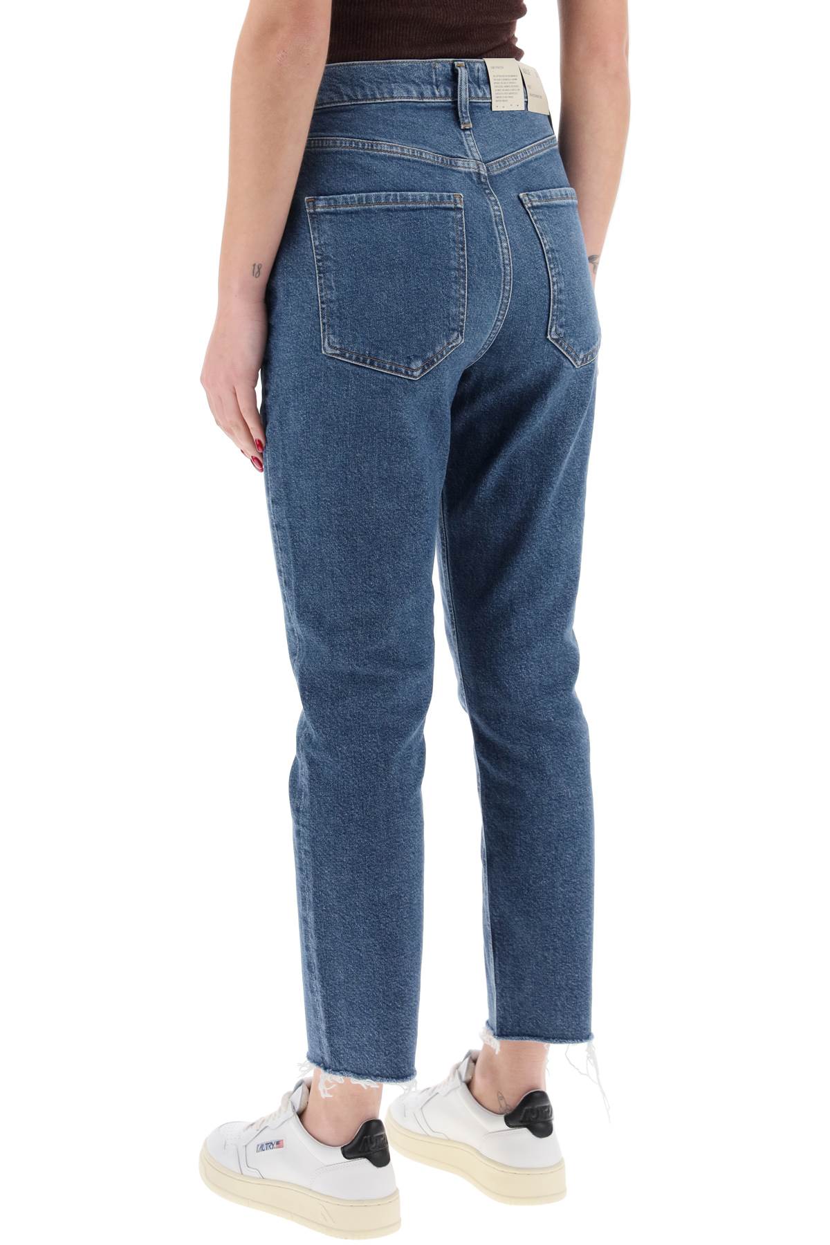 Agolde high-waisted straight cropped jeans in the image 2