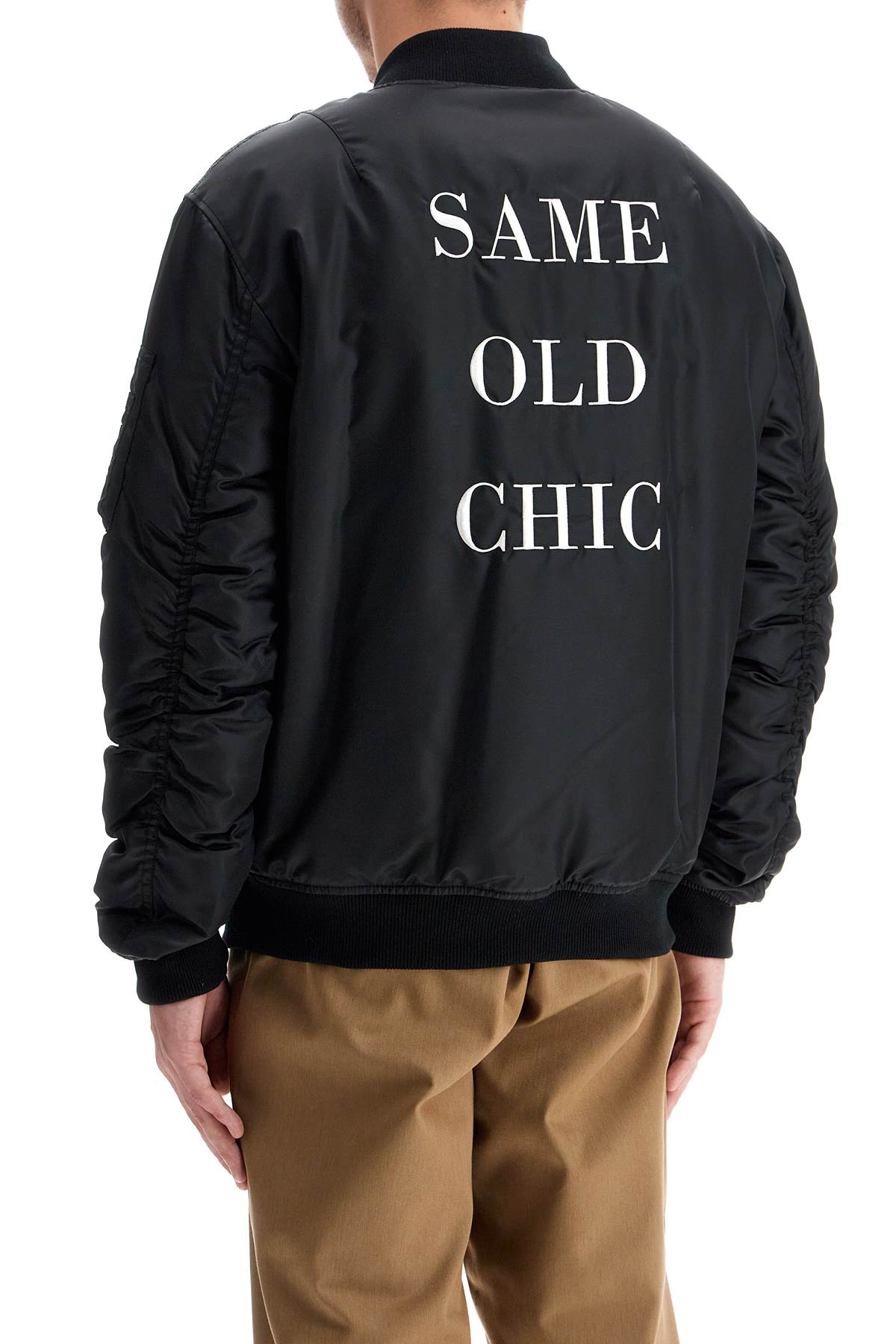 Moschino 'Same Old Chic' Embroidered Nylon Bomber Jacket image 2