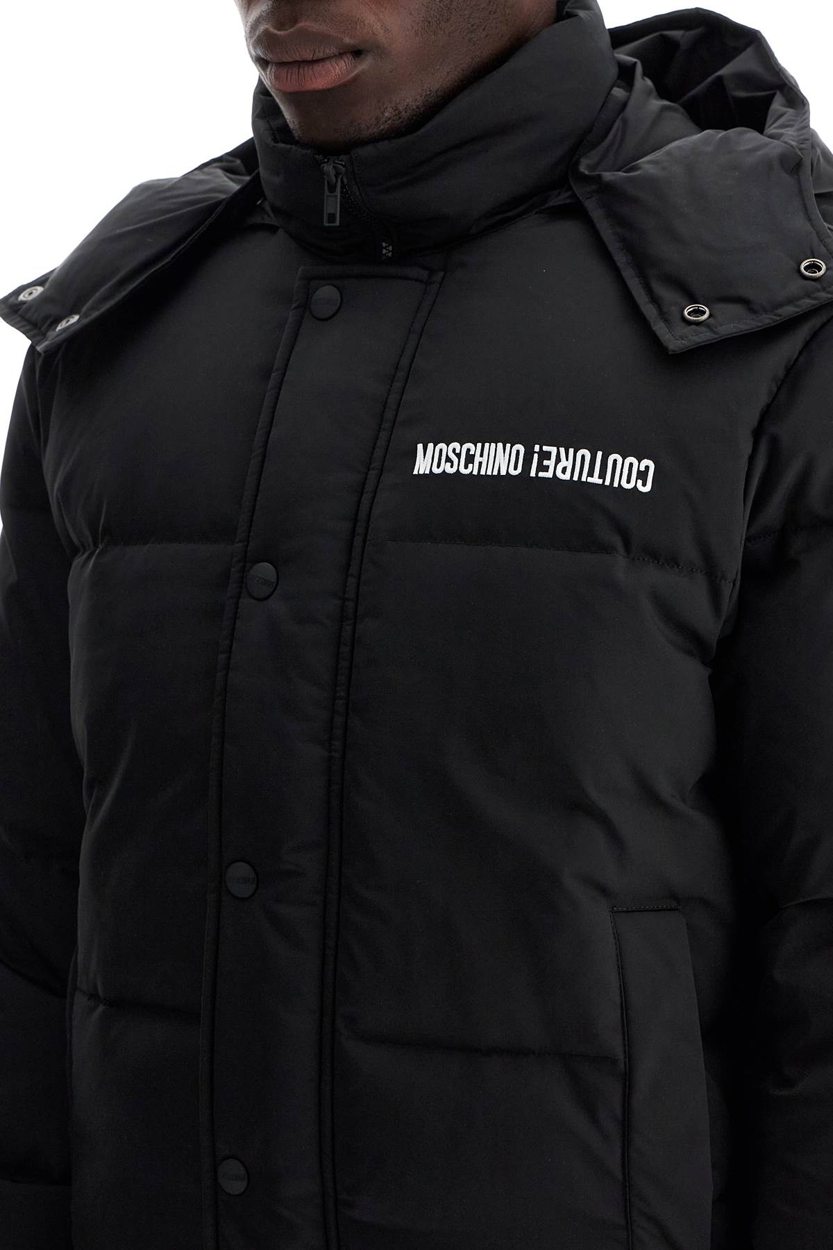 Moschino High-Neck Down Jacket with Hood image 3