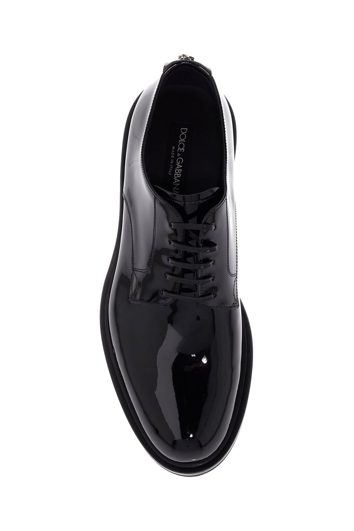 Dolce & Gabbana Altavilla Patent Leather Lace-Up Derby Shoes image 1