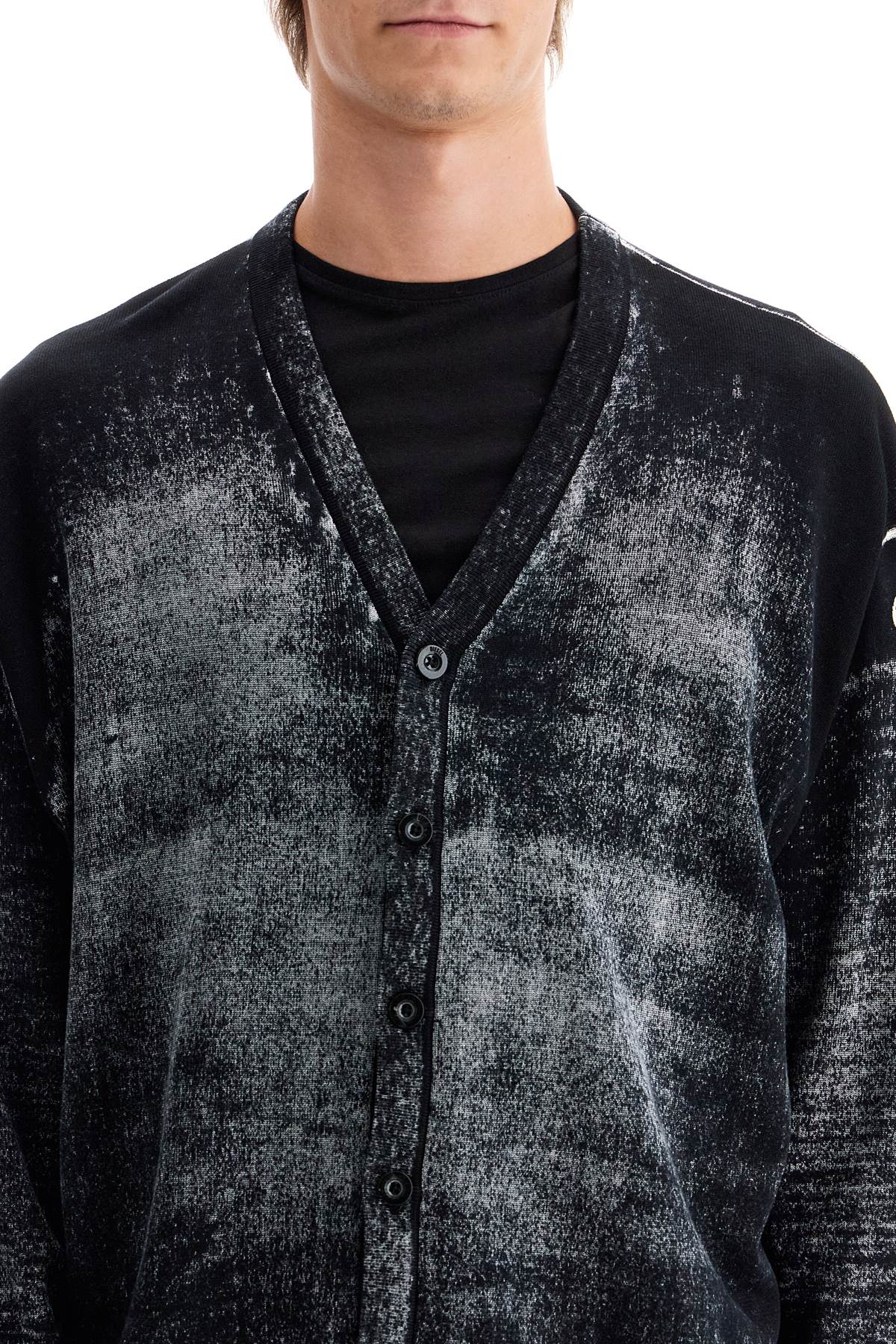 Diesel K-Larence Cardigan - Faded Cotton Knit image 3