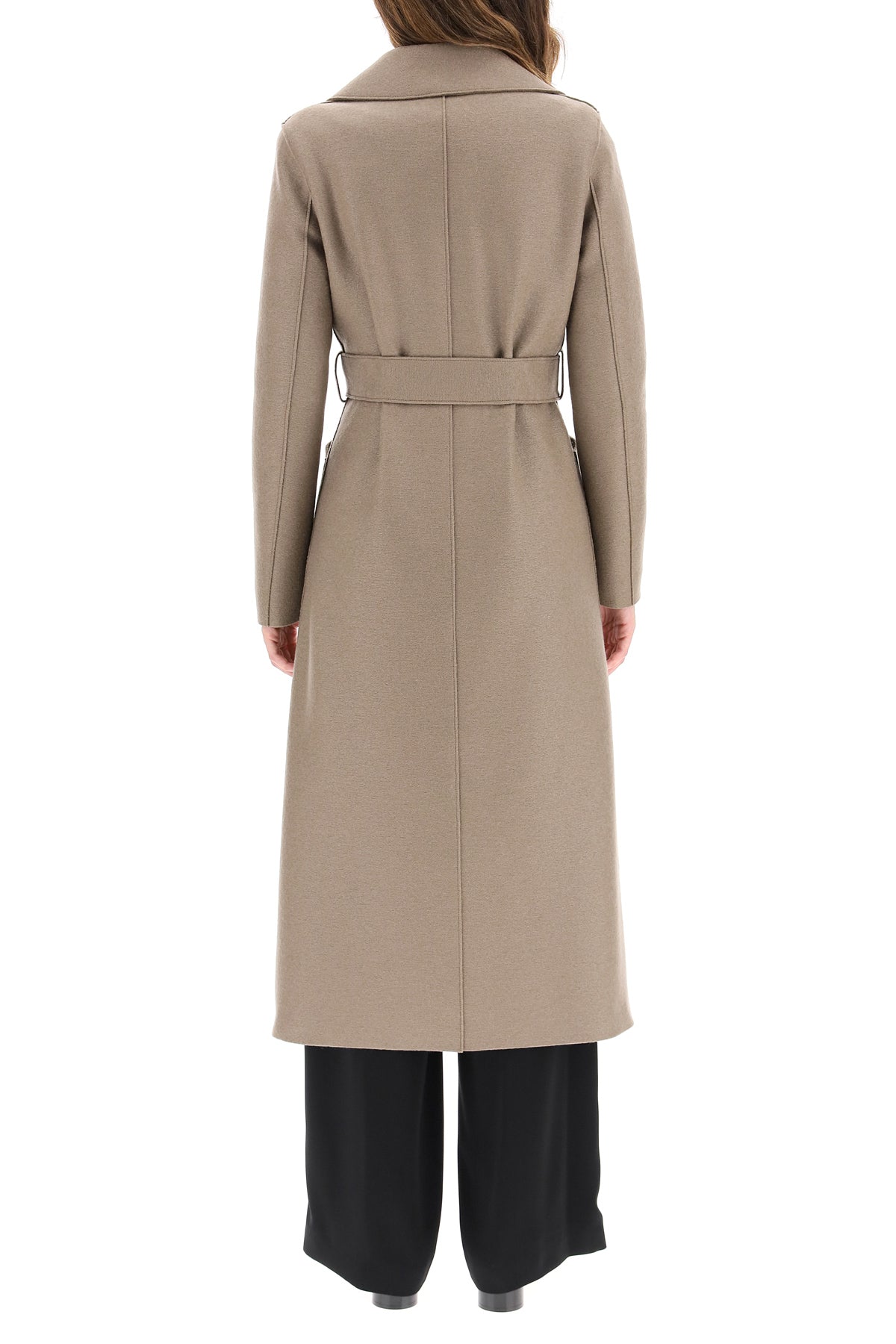 Harris Wharf London Long Wool Wrap Coat image 2