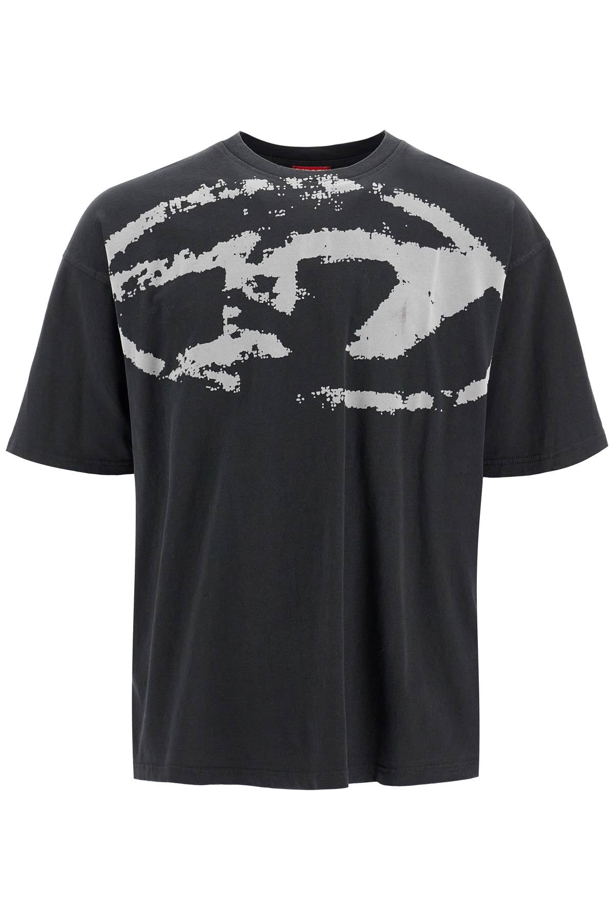 Diesel t-boxt-n14 t-shirt with flocked logo image 0