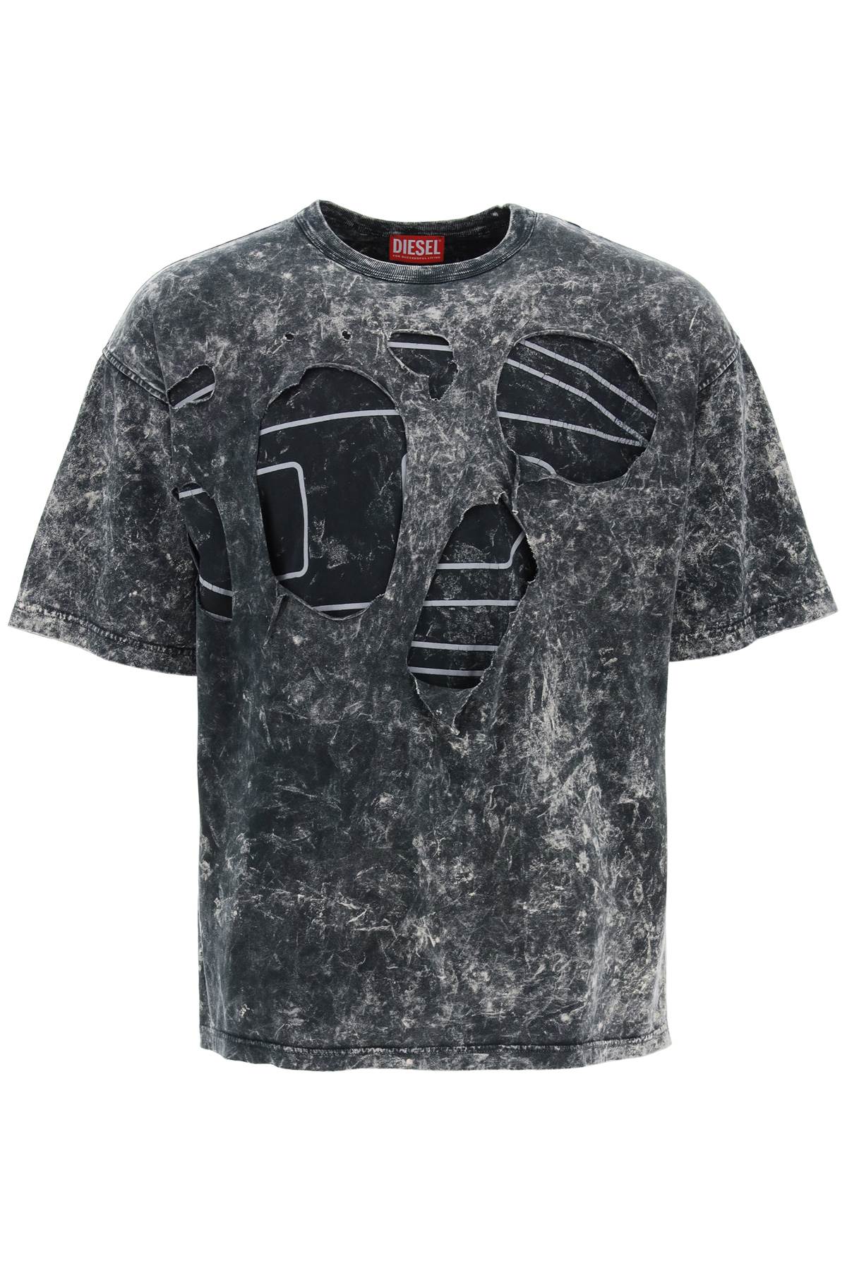 Diesel destroyed t-shirt with peel image 0