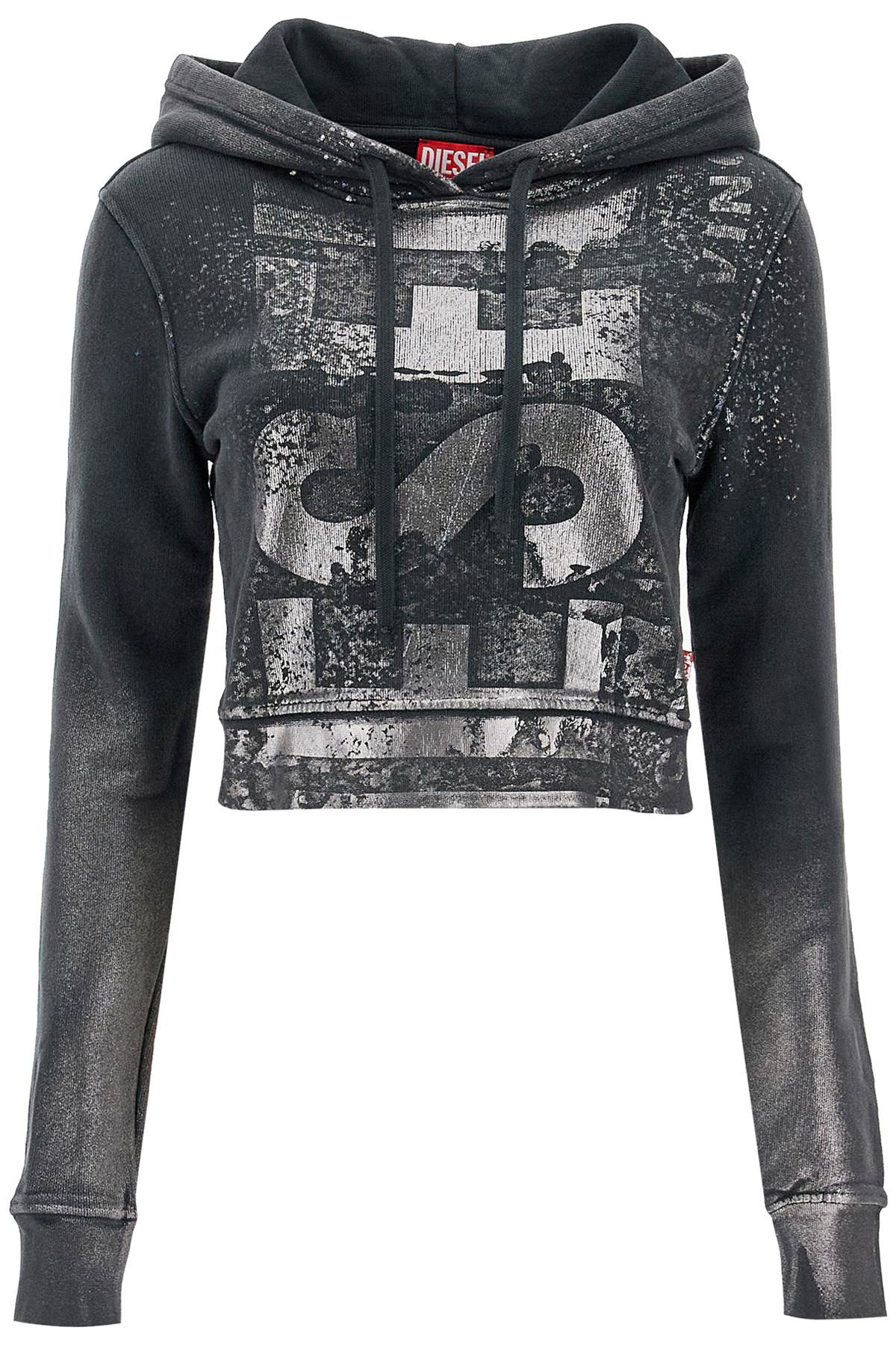 Diesel Printed Slim Fit Cropped Sweatshirt image 0