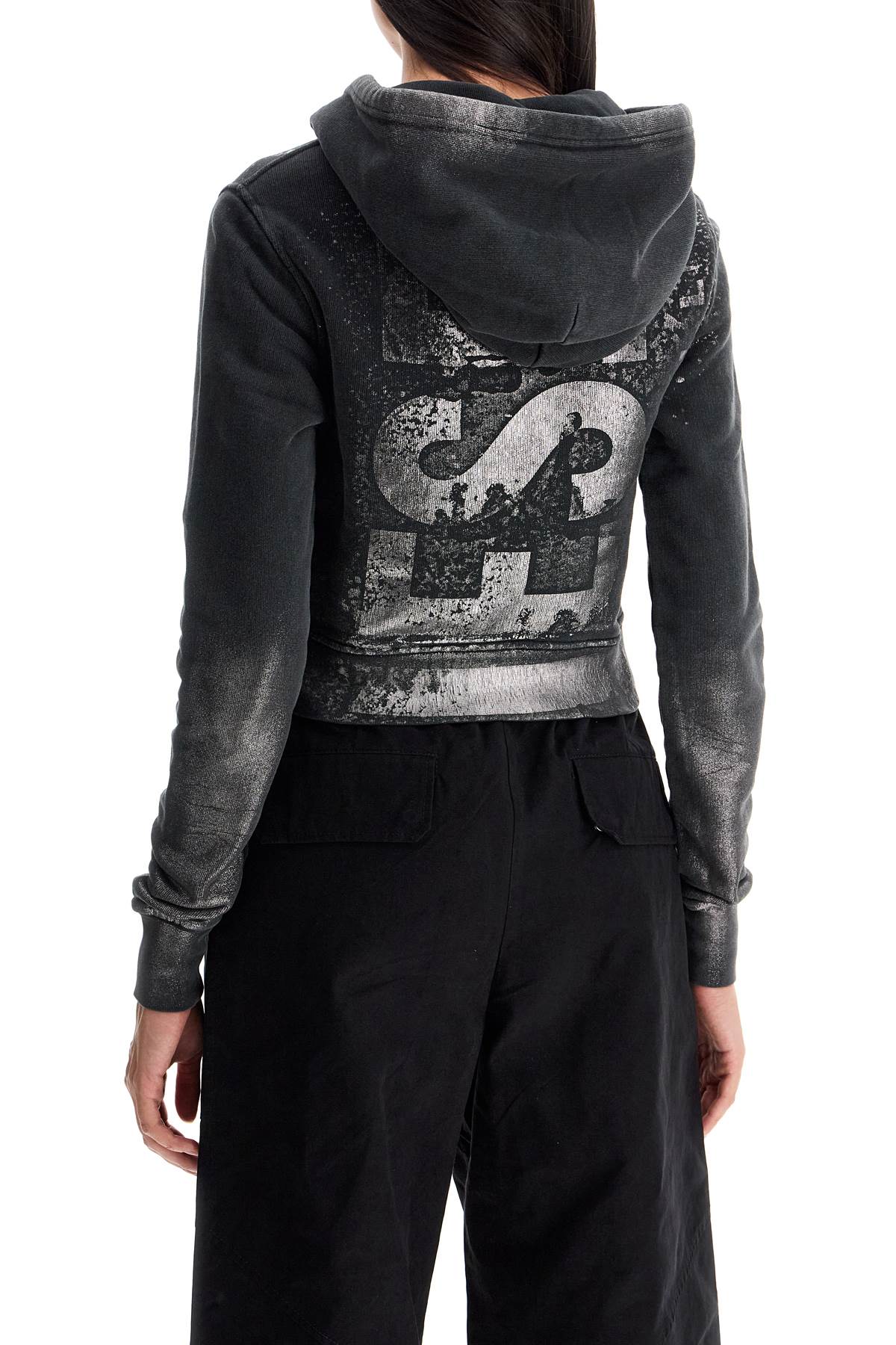 Diesel Printed Slim Fit Cropped Sweatshirt image 2