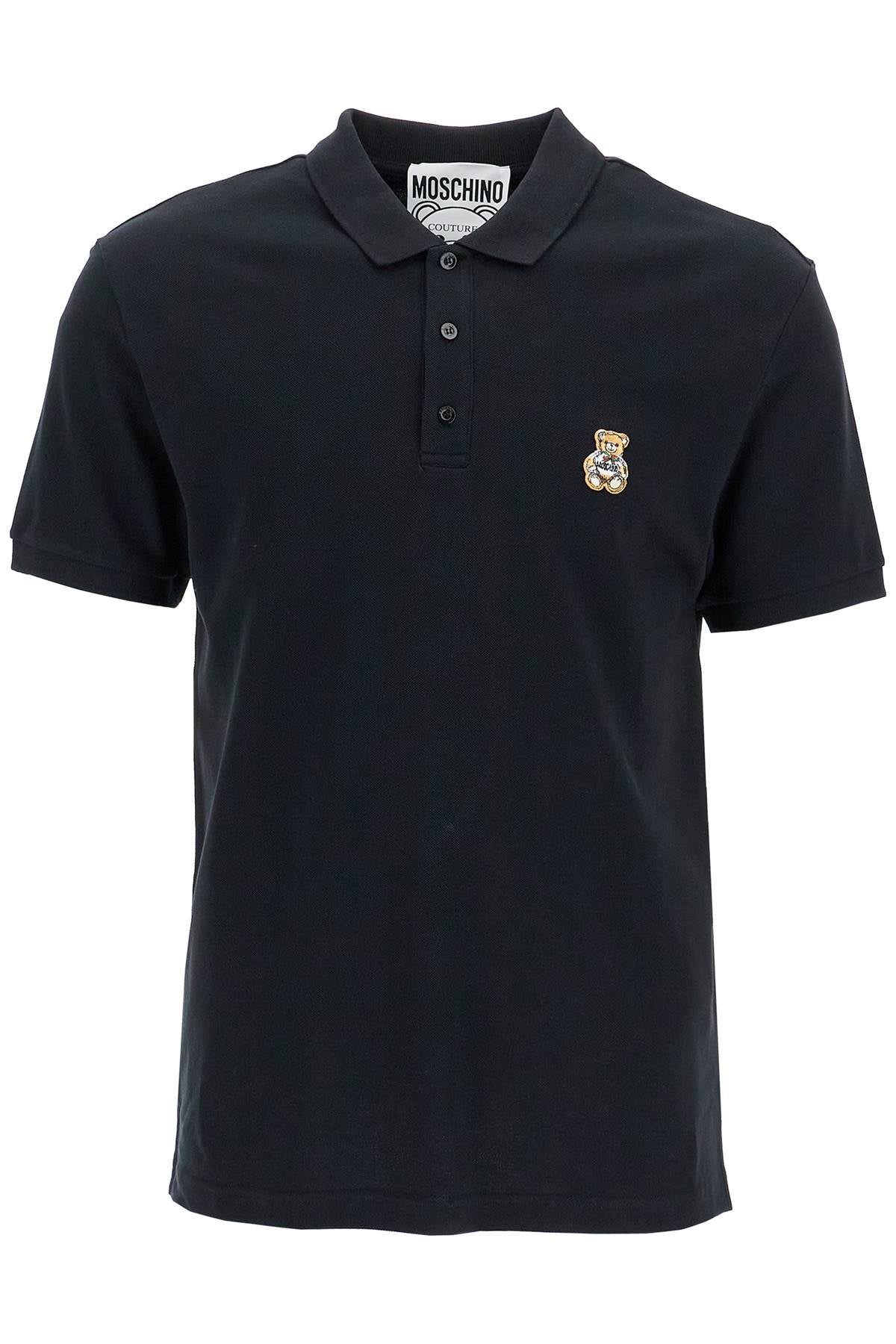 Moschino polo shirt with teddy bear application image 0