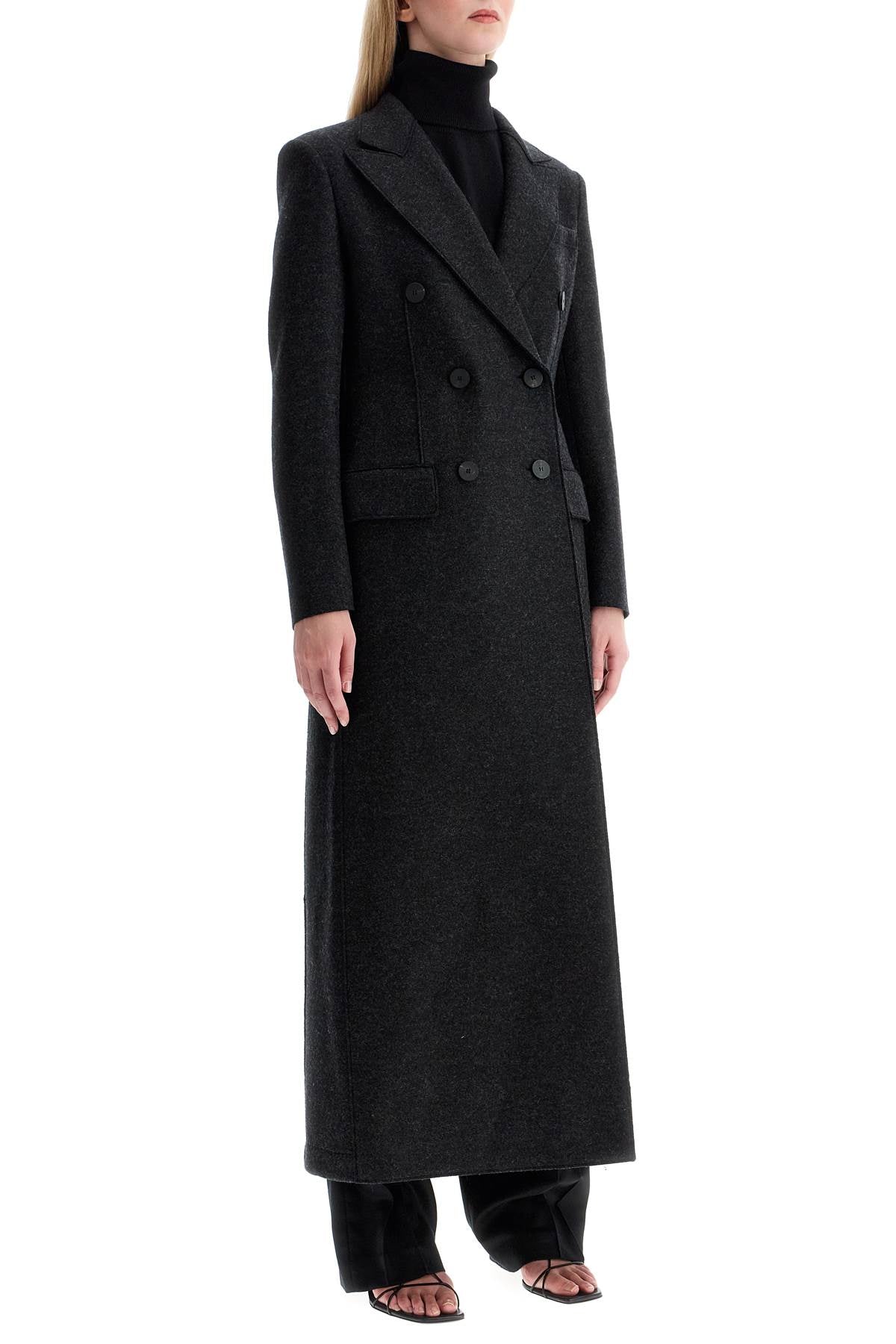 Harris Wharf London double-breasted pressed wool coat image 1