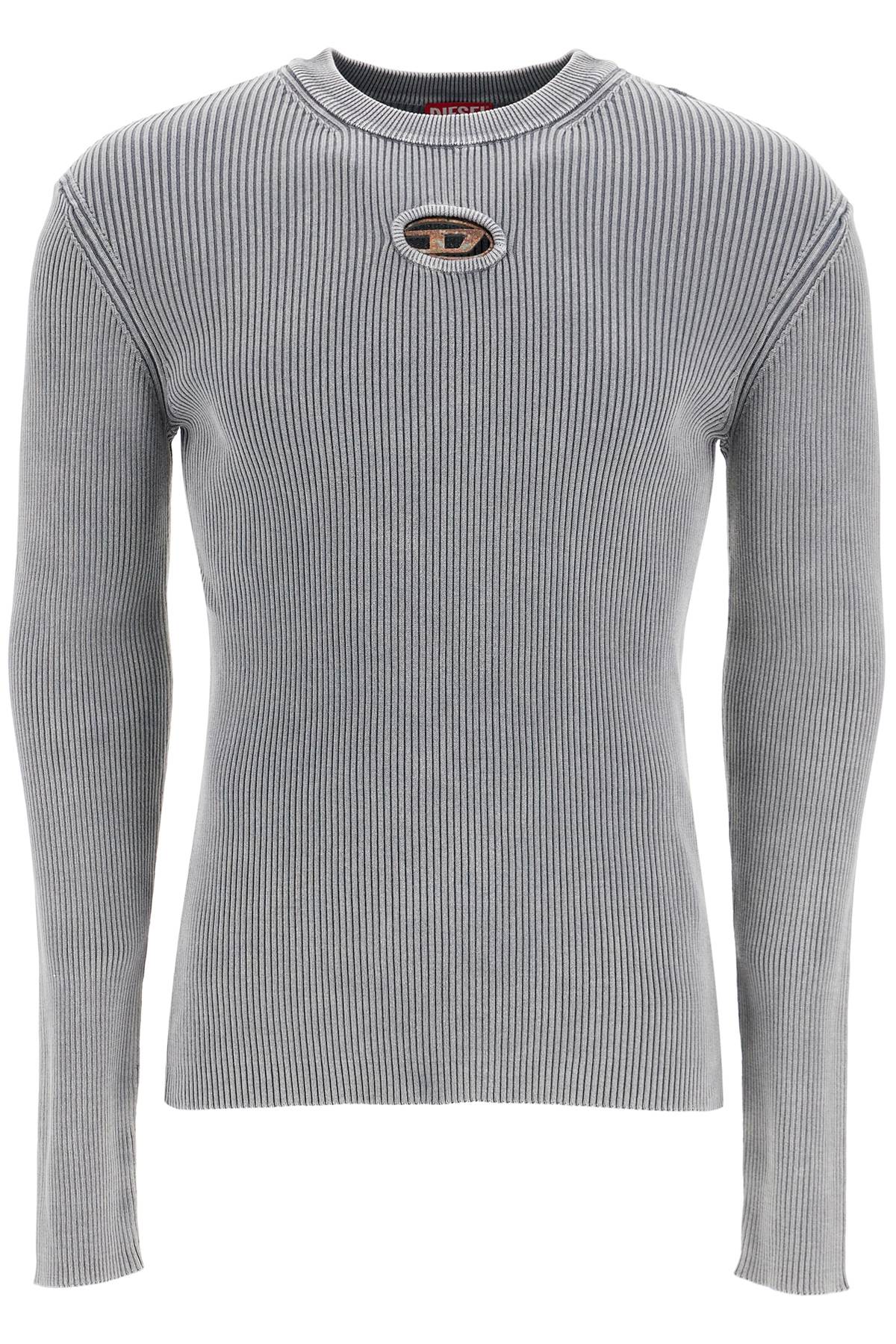 Diesel M-Val Long-Sleeve T-Shirt - Rust Oval D Print image 0