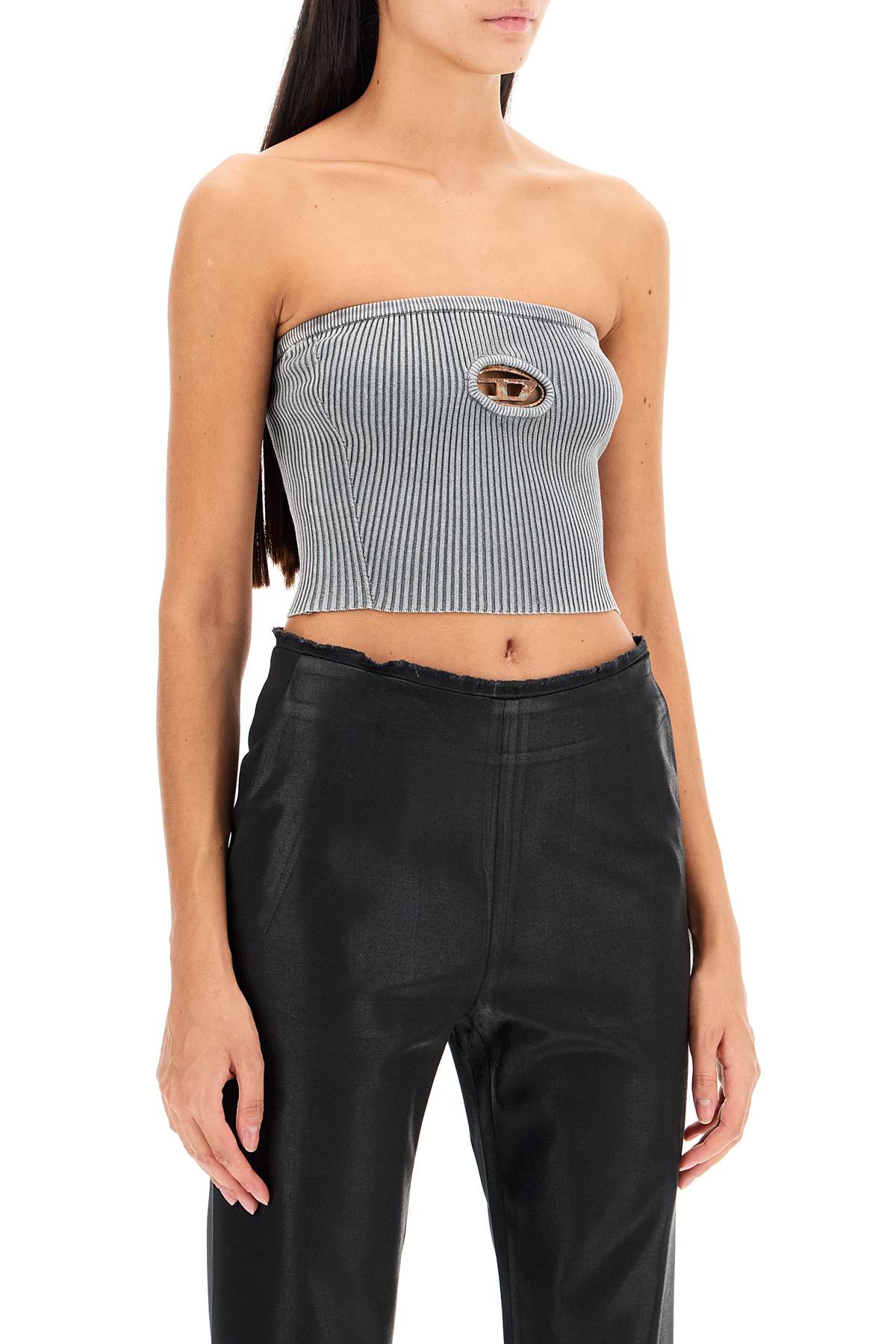 Diesel 'M-Clarksvillex' Strapless Ribbed Cotton Top image 1