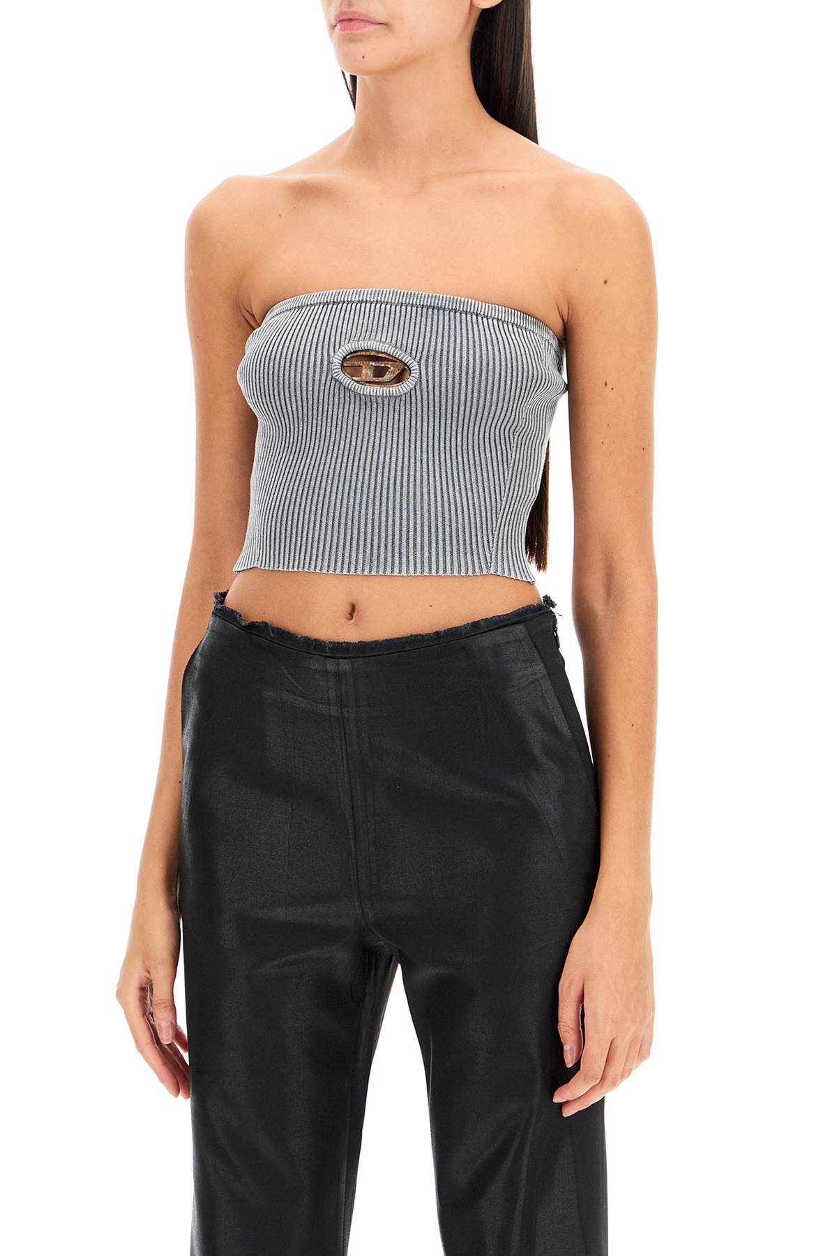 Diesel 'M-Clarksvillex' Strapless Ribbed Cotton Top image 3