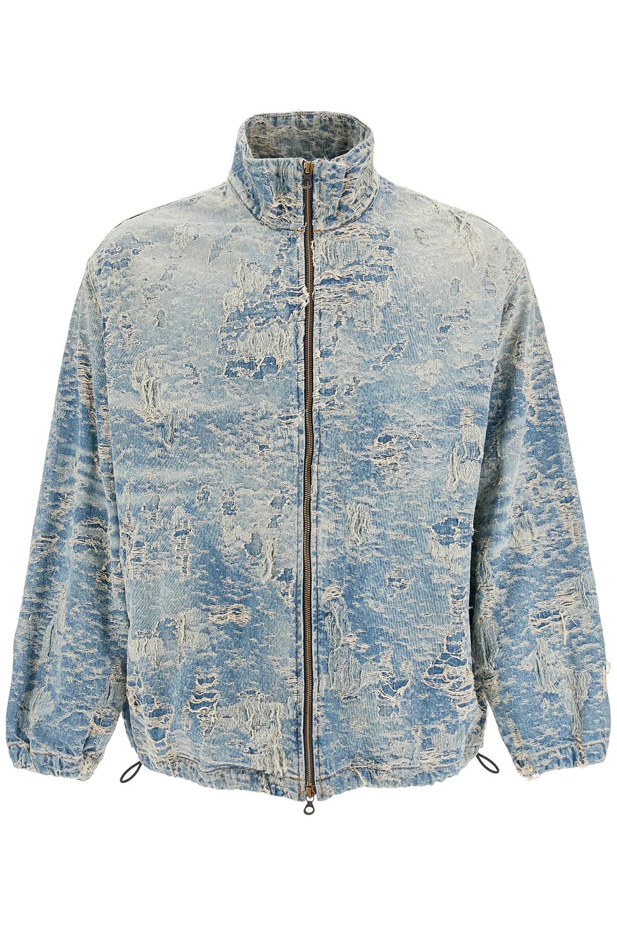 Diesel Distressed Jacquard Denim Jacket for Men image 0