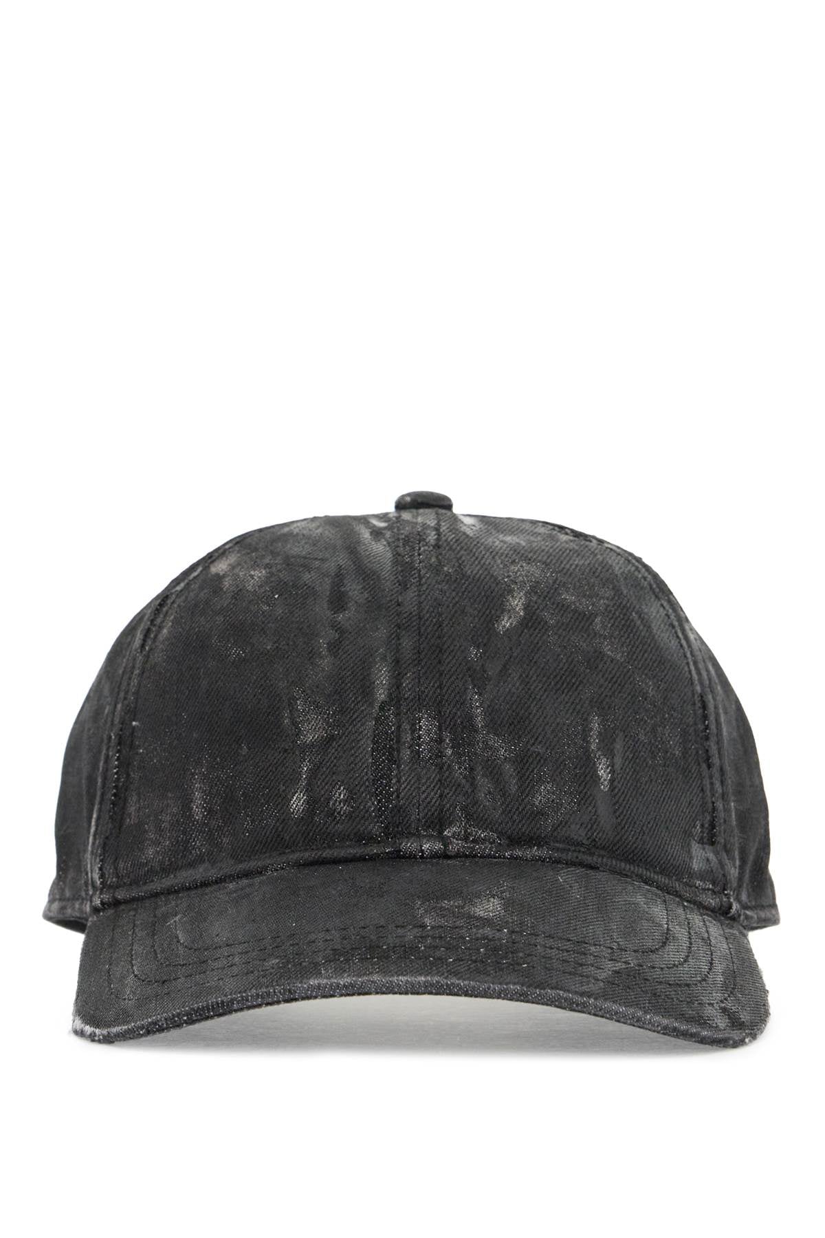 Diesel Distressed Denim Baseball Cap image 0