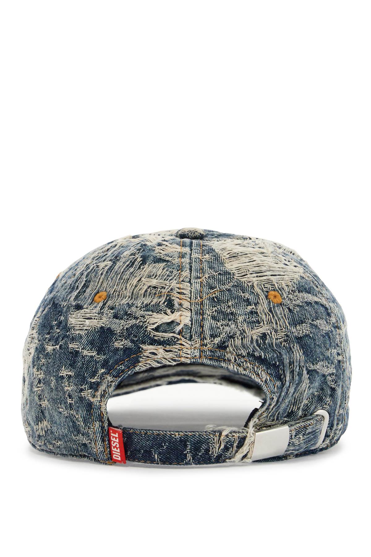 Diesel Distressed Denim Baseball Cap image 1