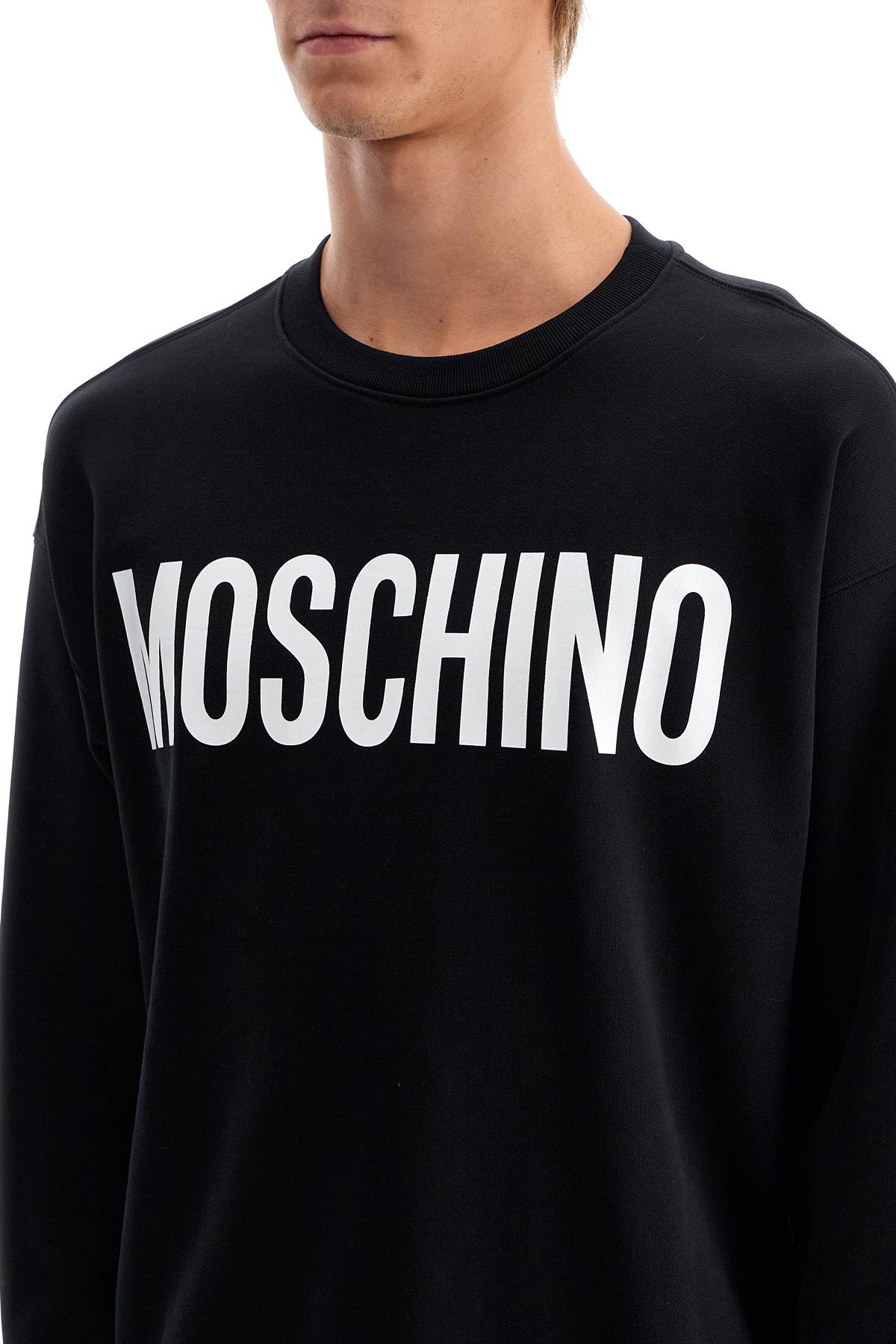 Moschino Logo Crewneck Sweatshirt for Men image 3