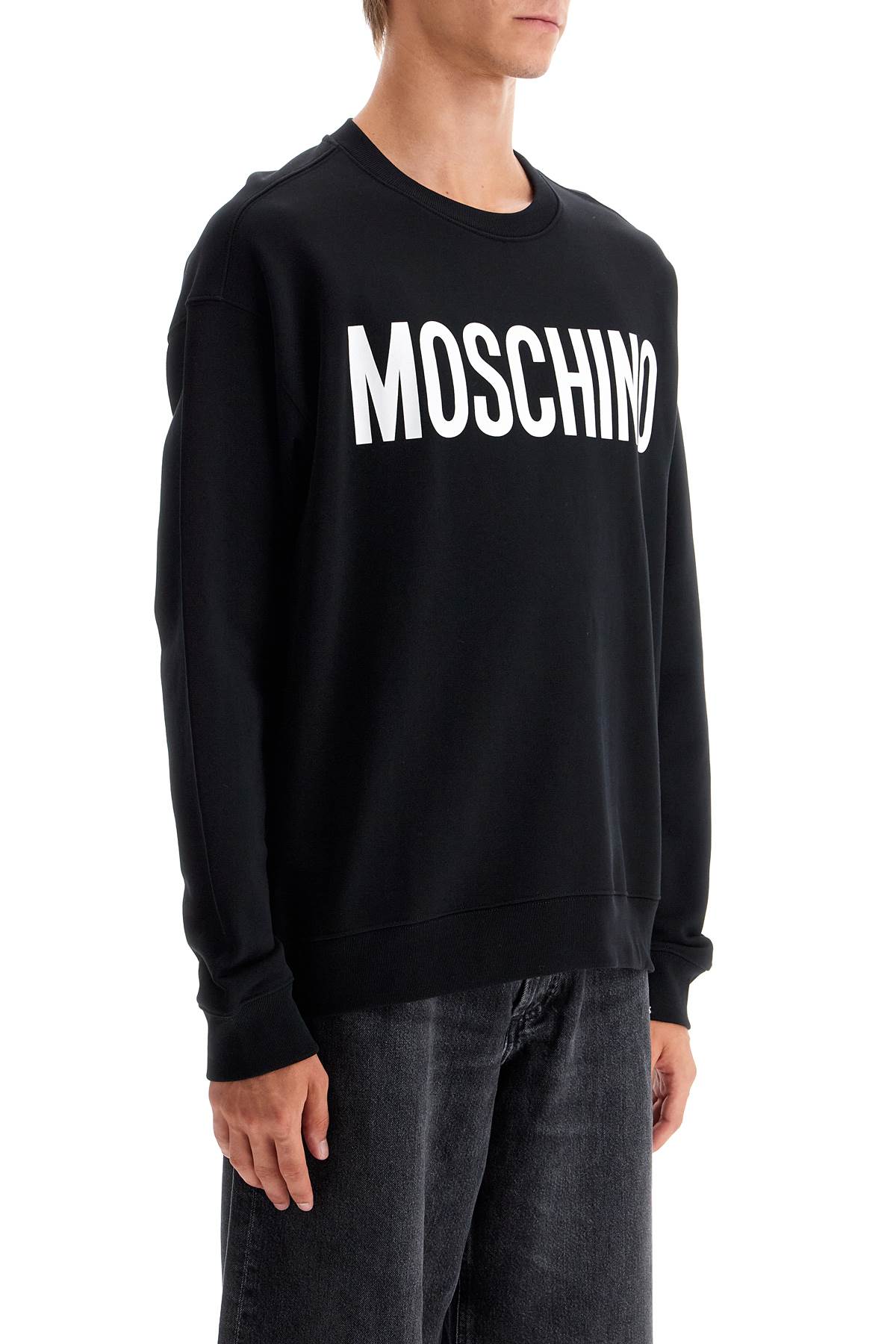 Moschino Logo Crewneck Sweatshirt for Men image 1