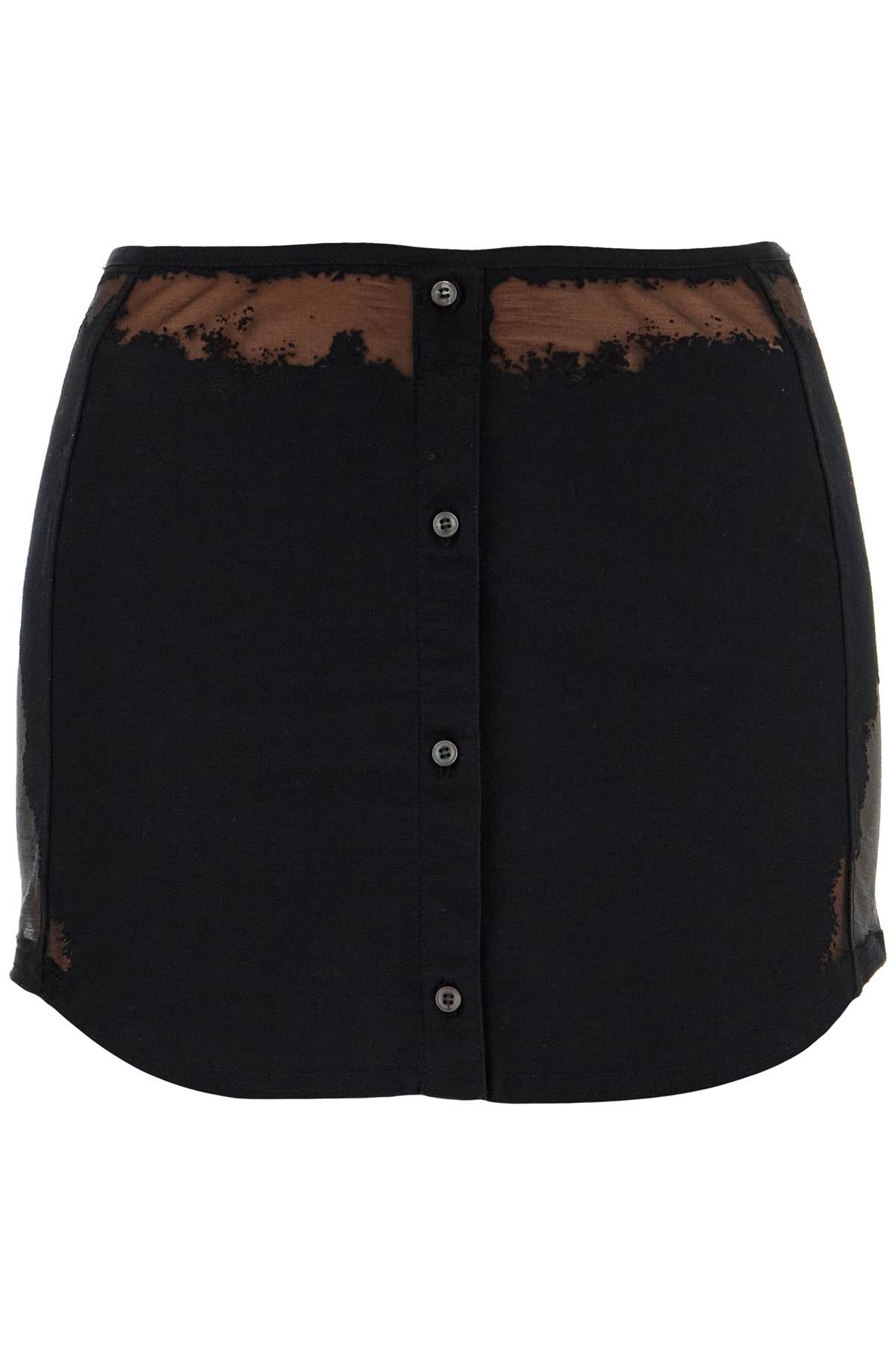 Diesel O-Malvy Mini Skirt with Distressed Details image 0