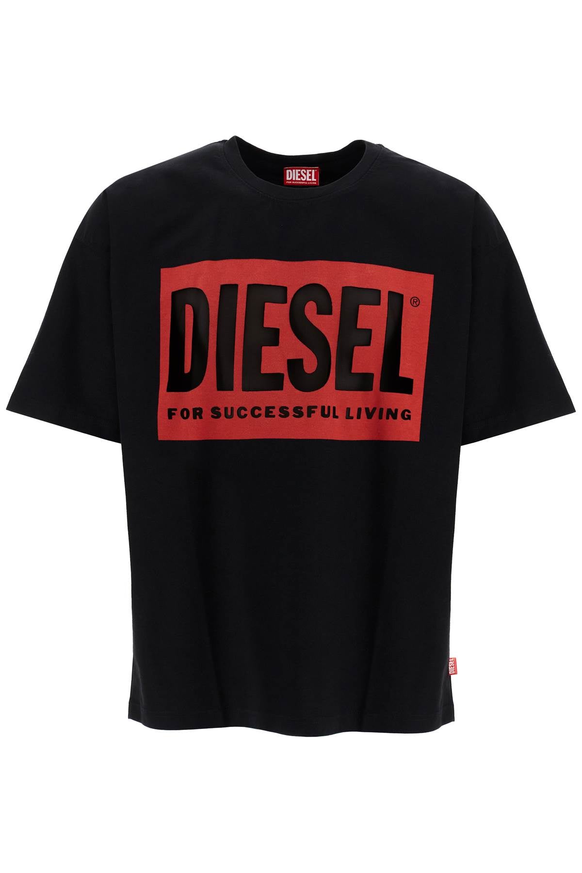 Diesel Large Logo Stretch Cotton Jersey T-Shirt image 0