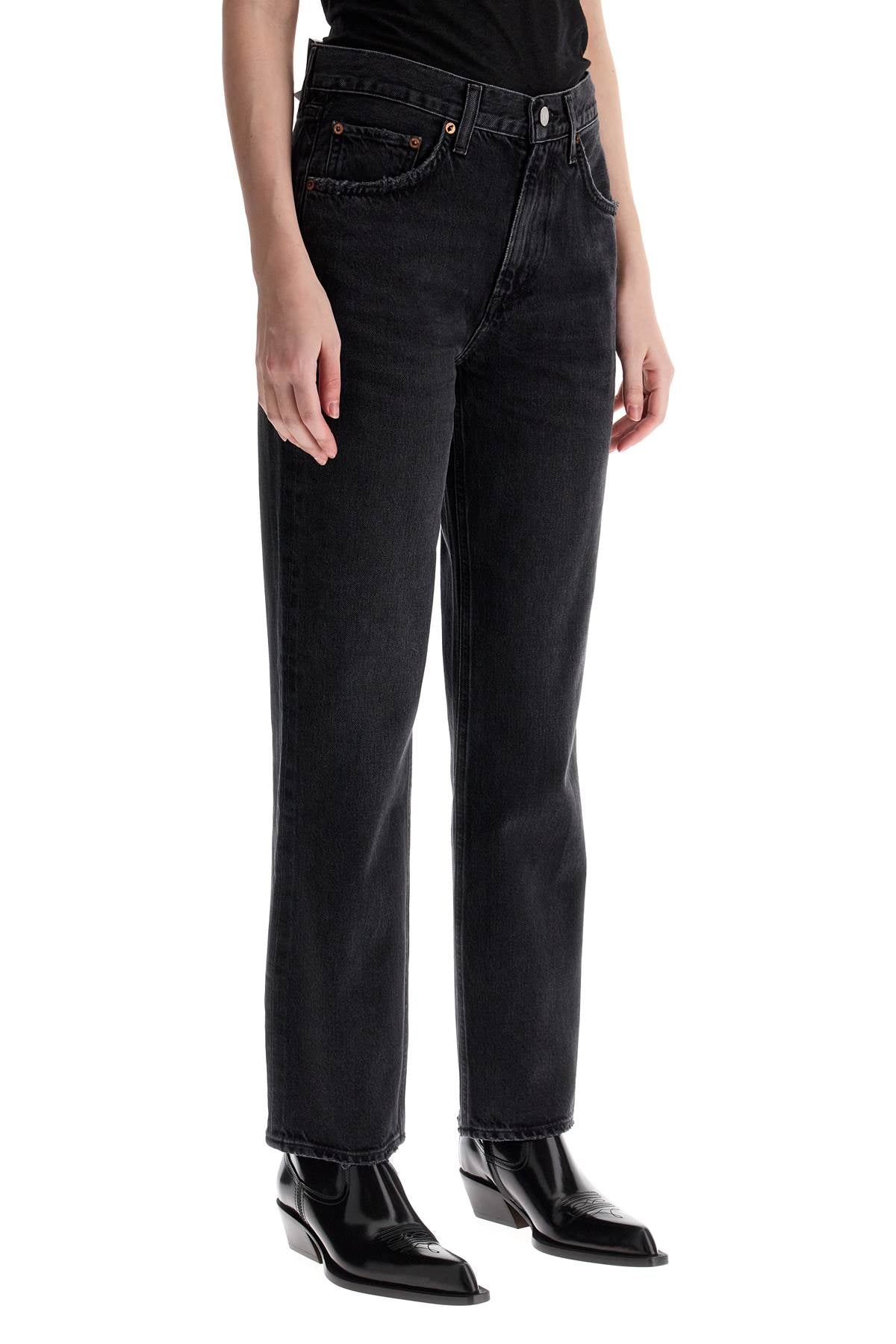 Agolde Valen Cropped Organic Cotton Denim Jeans image 1