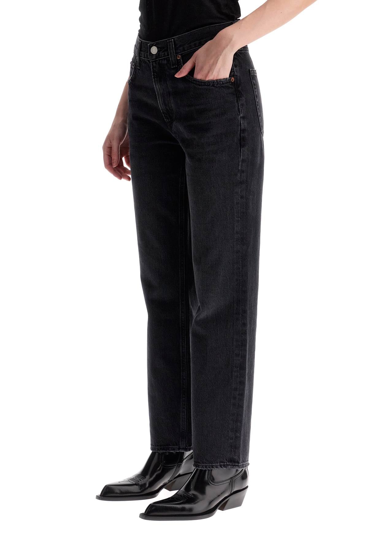 Agolde Valen Cropped Organic Cotton Denim Jeans image 3