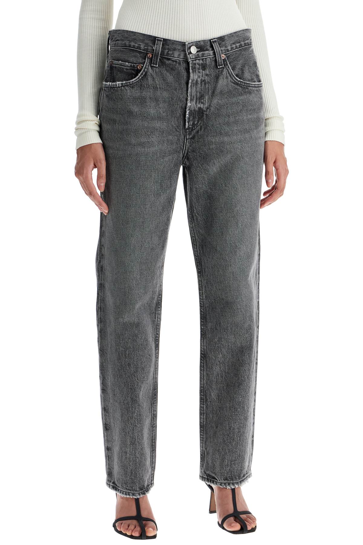 Agolde Valen Vintage-Effect Straight Leg Jeans image 1