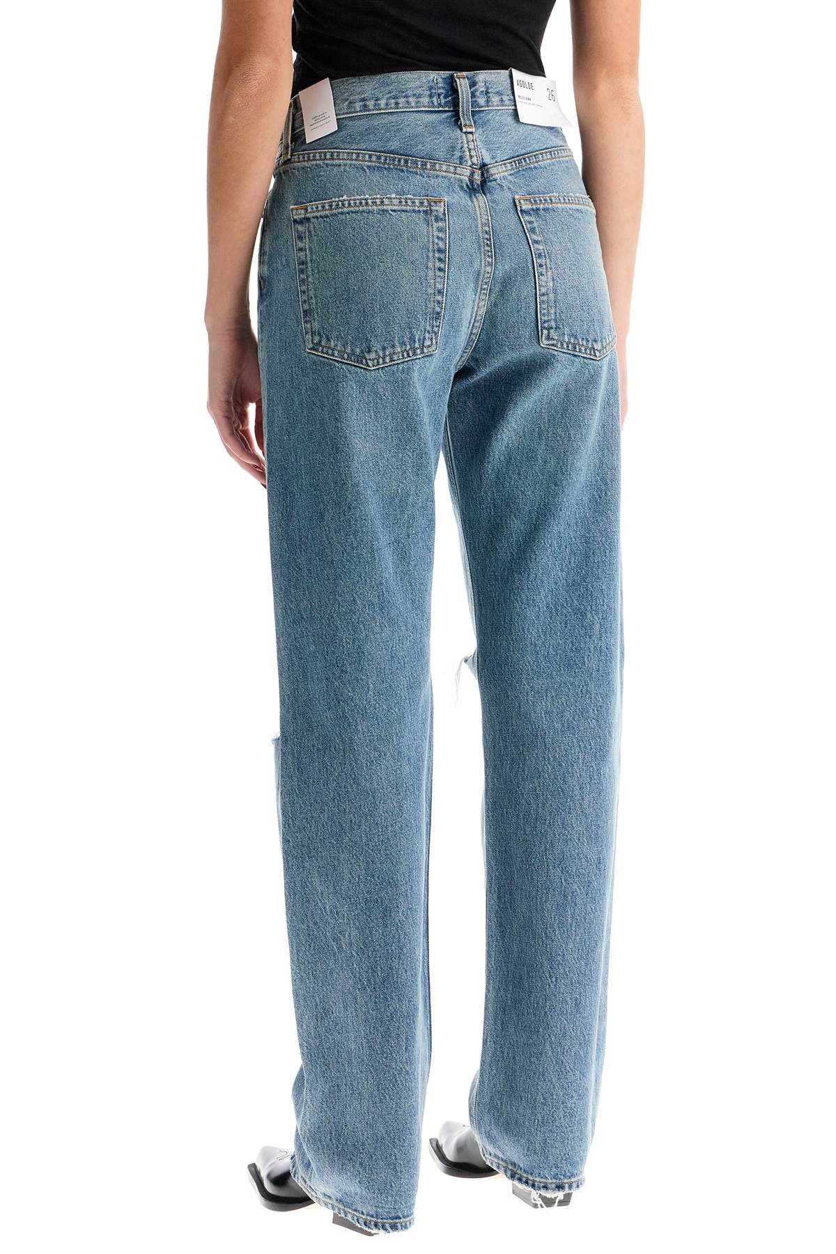 Agolde Kelly Relaxed Straight Jeans: Vintage Wash, Sustainable Denim image 2