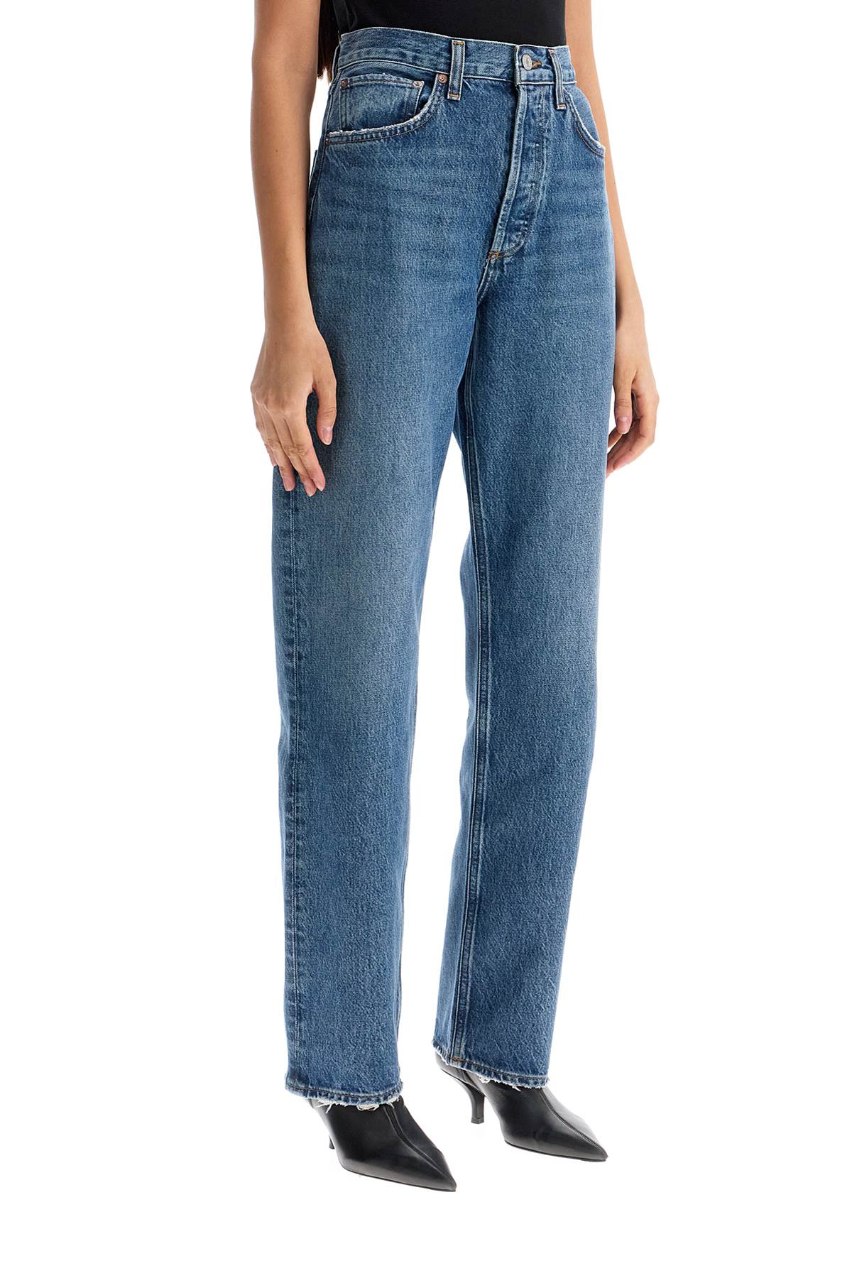 Agolde Relaxed Straight Fit Kelly Jeans - Essence Wash image 1