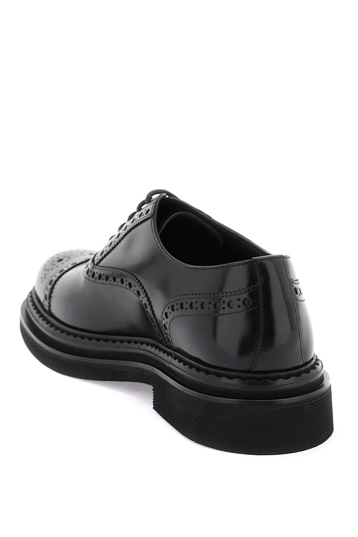 Dolce & Gabbana Brushed Leather Oxford Lace-Up Shoes image 2