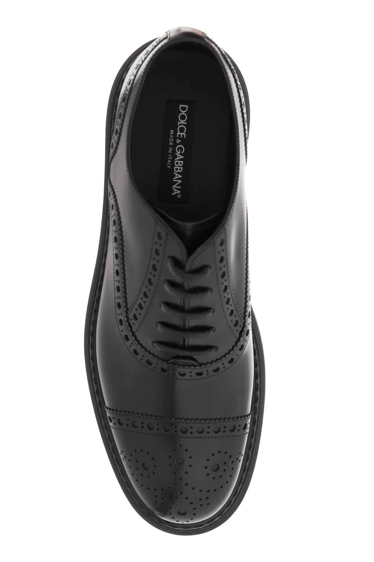 Dolce & Gabbana Brushed Leather Oxford Lace-Up Shoes image 1