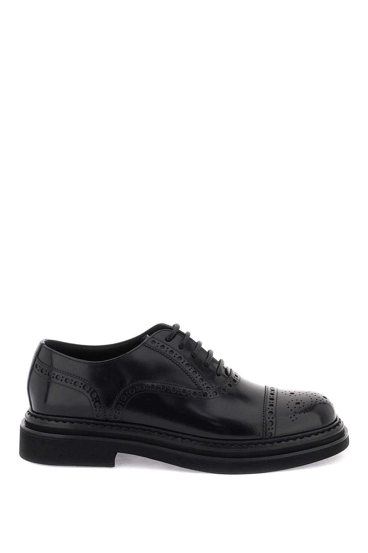 Dolce & Gabbana Brushed Leather Oxford Lace-Up Shoes image 0