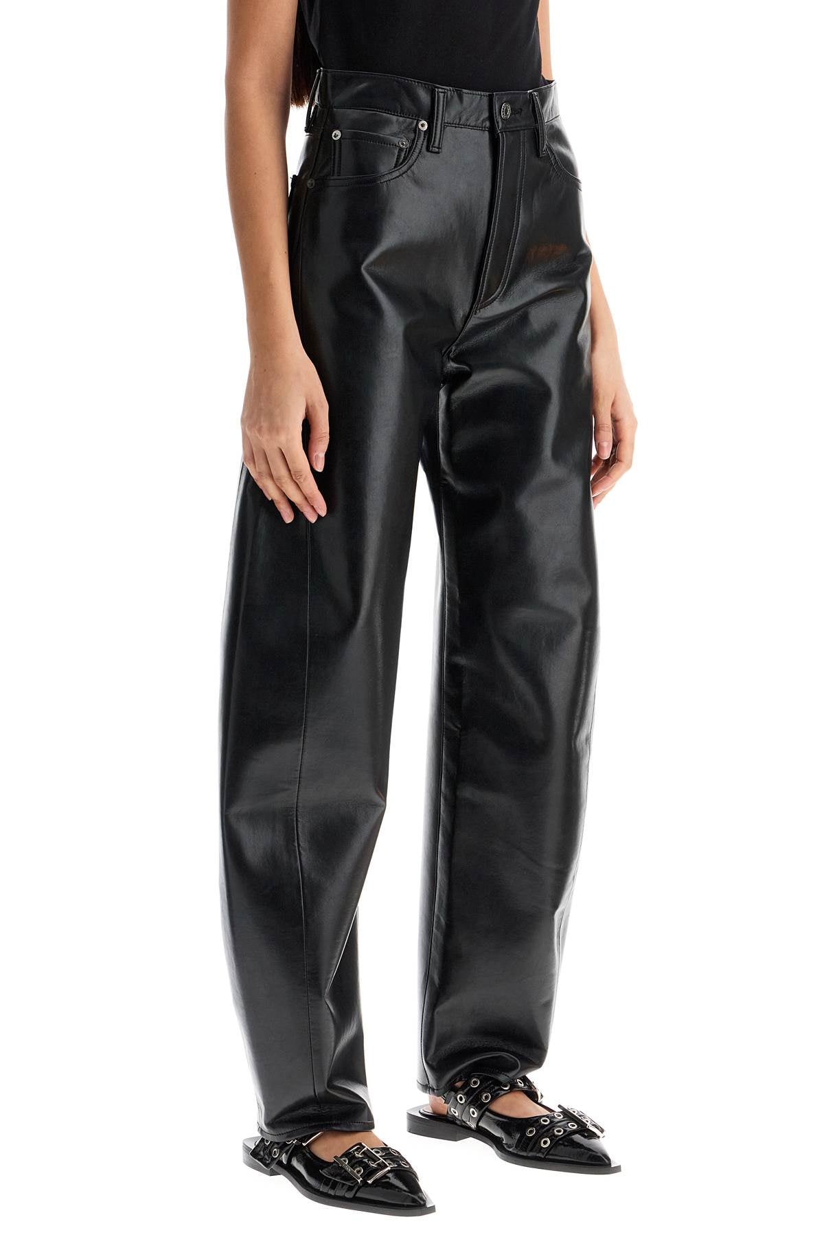 Agolde Luna Recycled Leather Barrel Pants image 1