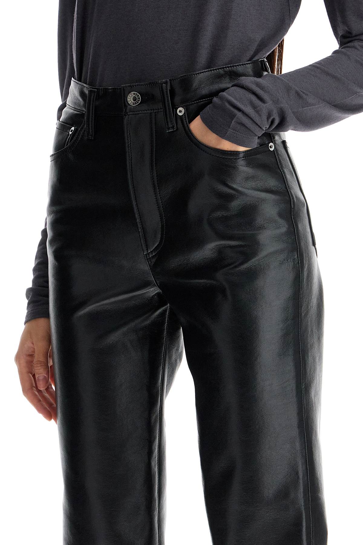 Agolde '90s Recycled Leather Pinch Waist Pants image 3