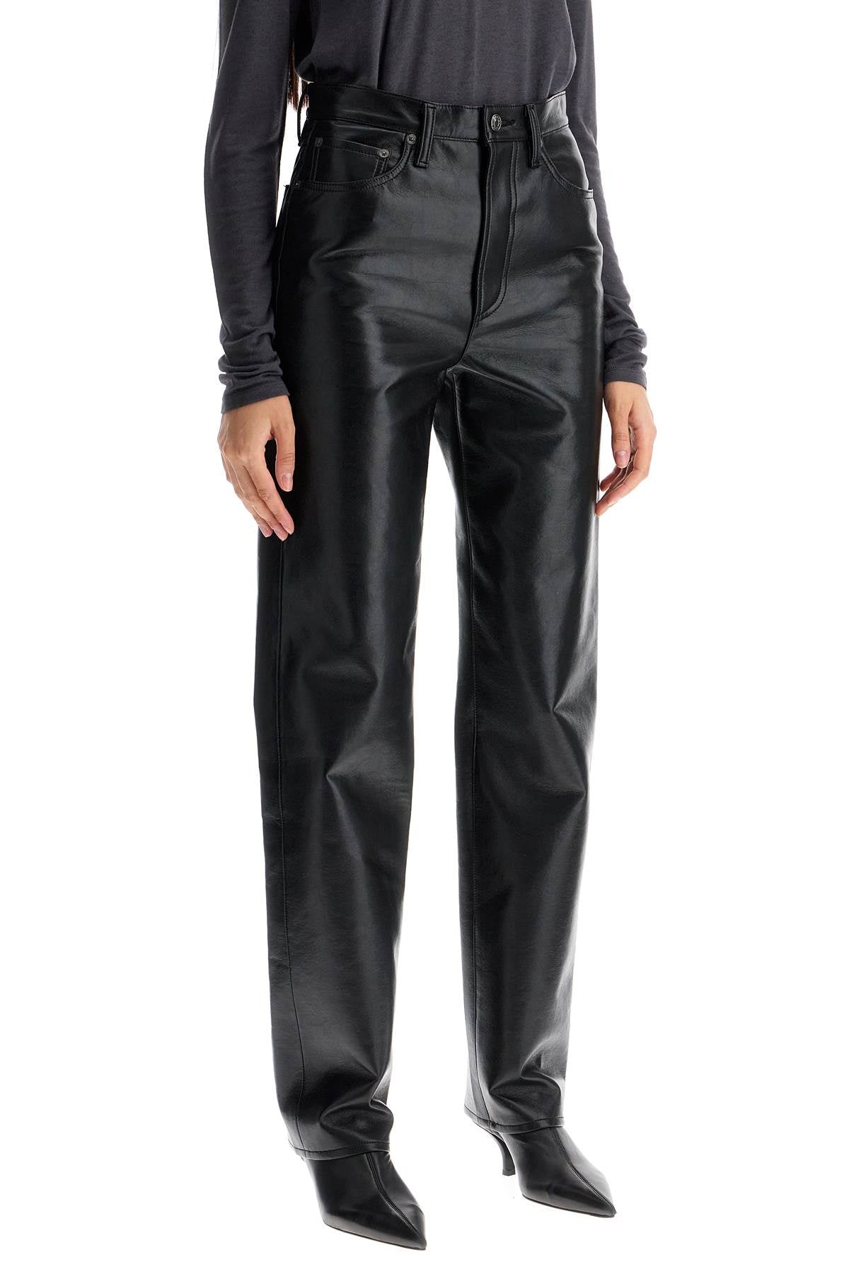 Agolde '90s Recycled Leather Pinch Waist Pants image 1