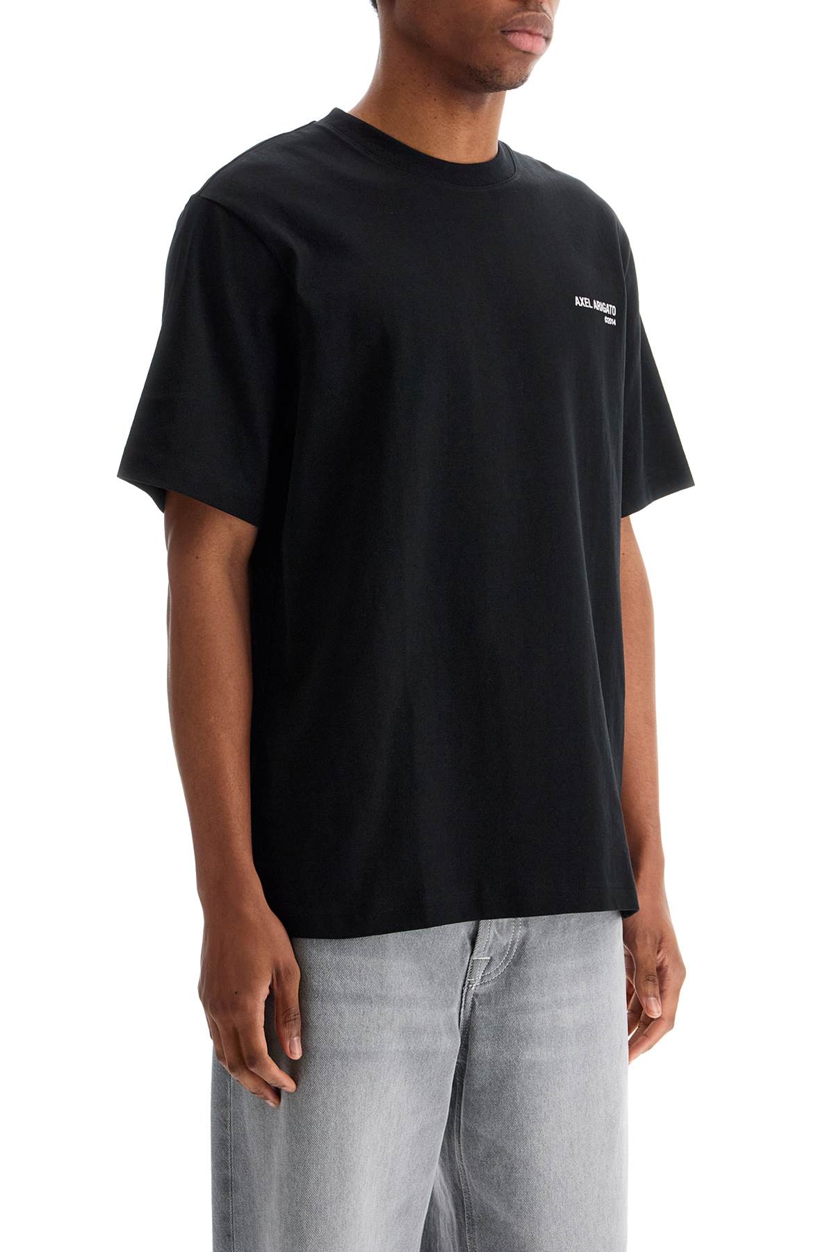 Axel Arigato black organic cotton t-shirt with discreet logo image 1