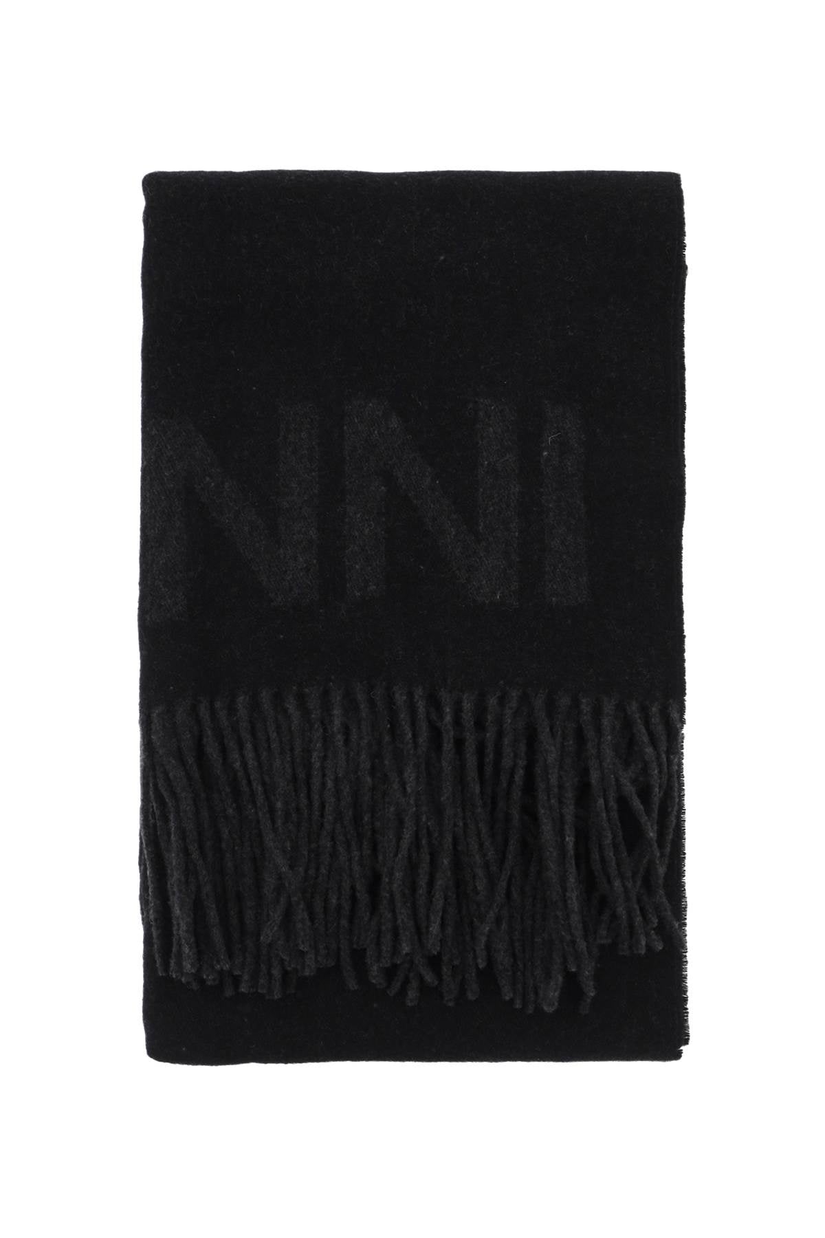 Ganni logo lettering scarf image 0