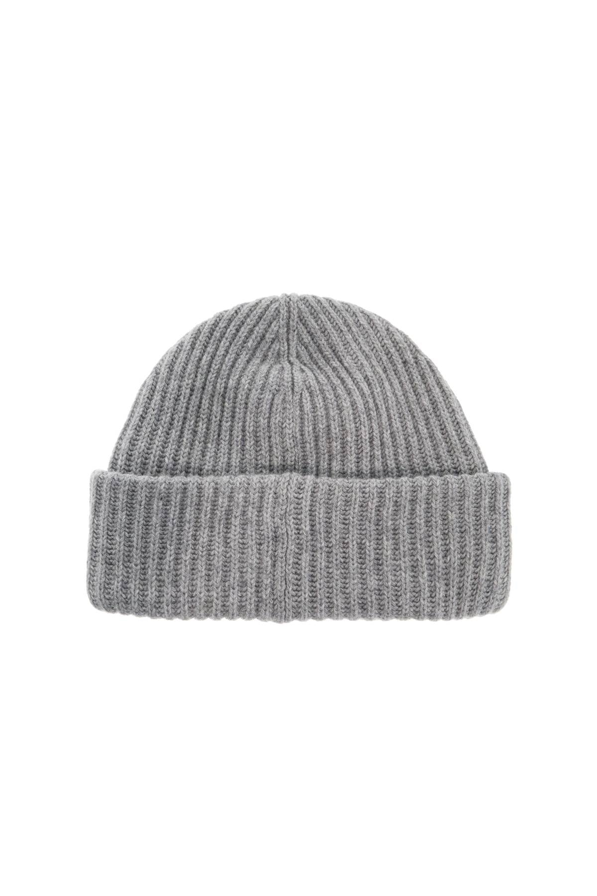 Ganni Recycled Wool Beanie with Logo Patch image 1