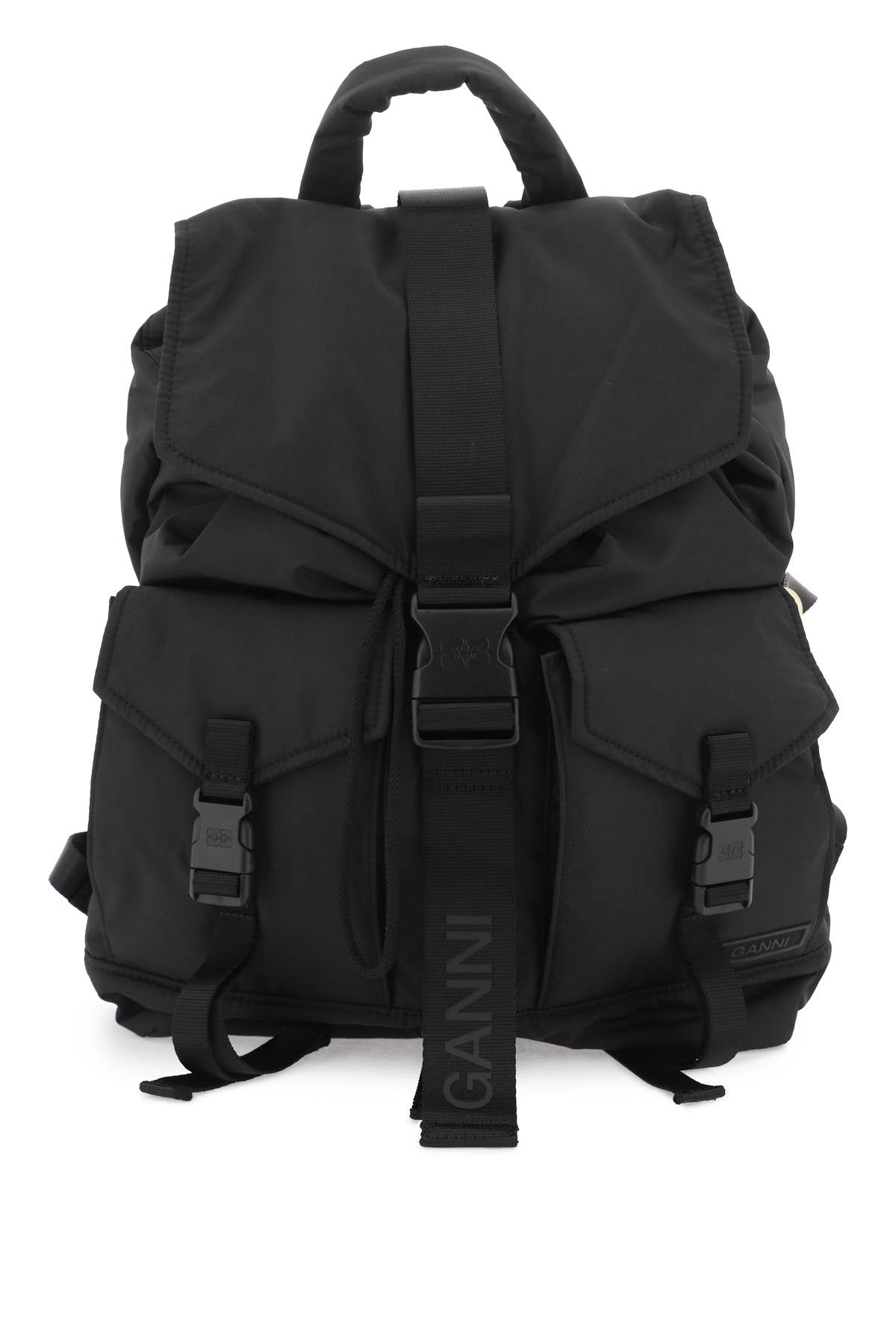 Ganni Recycled Nylon Backpack: Everyday Style Meets Sustainability image 0