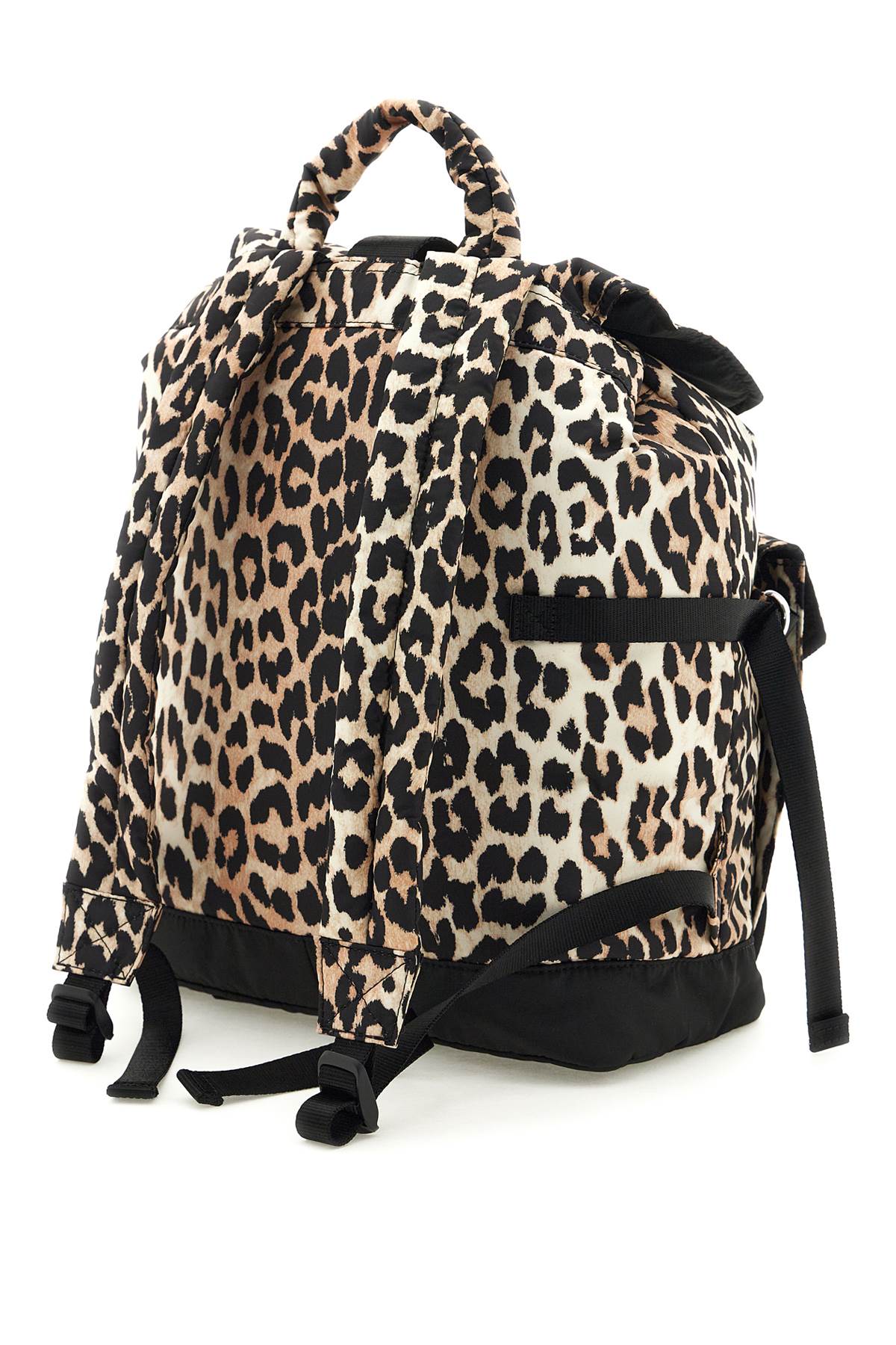 Ganni Recycled Nylon Animal Print Backpack image 1