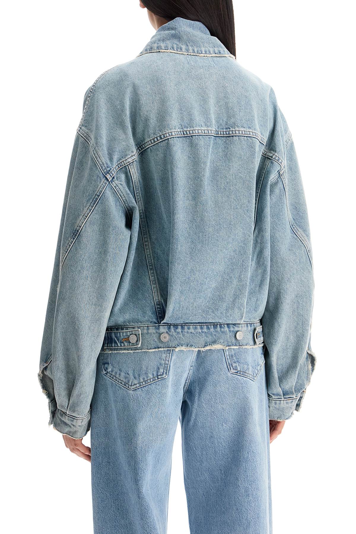 Agolde denim dalton balloon jacket with image 2