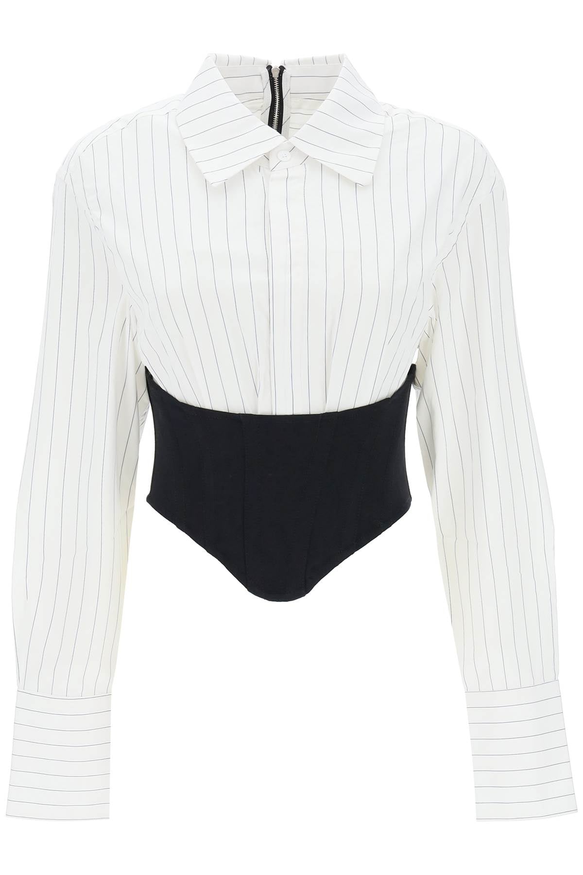 Dion Lee cropped shirt with underbust corset image 0