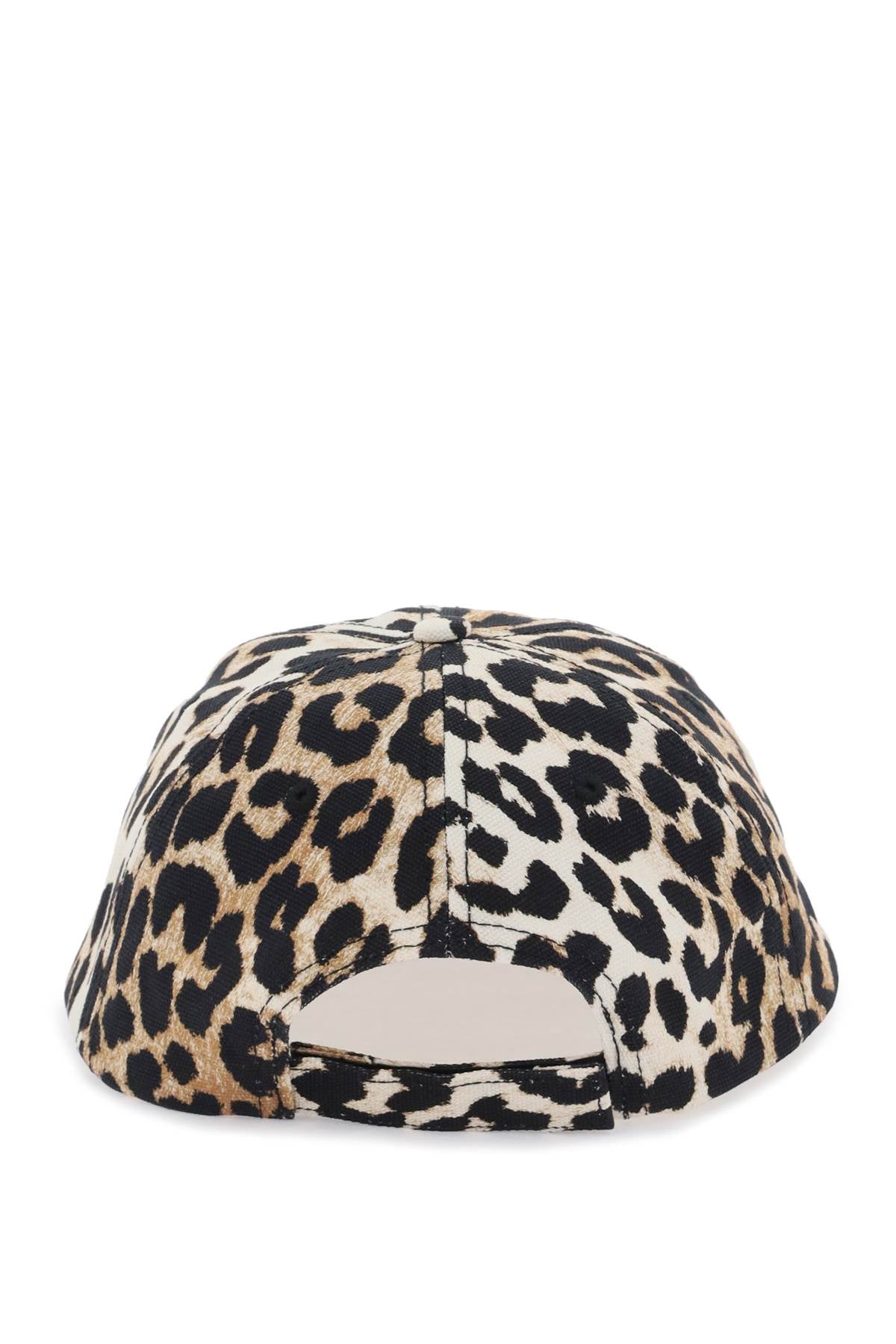 Ganni Leopard Baseball Cap: Organic Cotton, Adjustable image 2