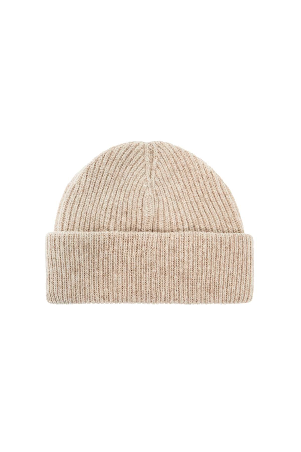 Ganni Recycled Wool-Blend Beanie with Logo image 1