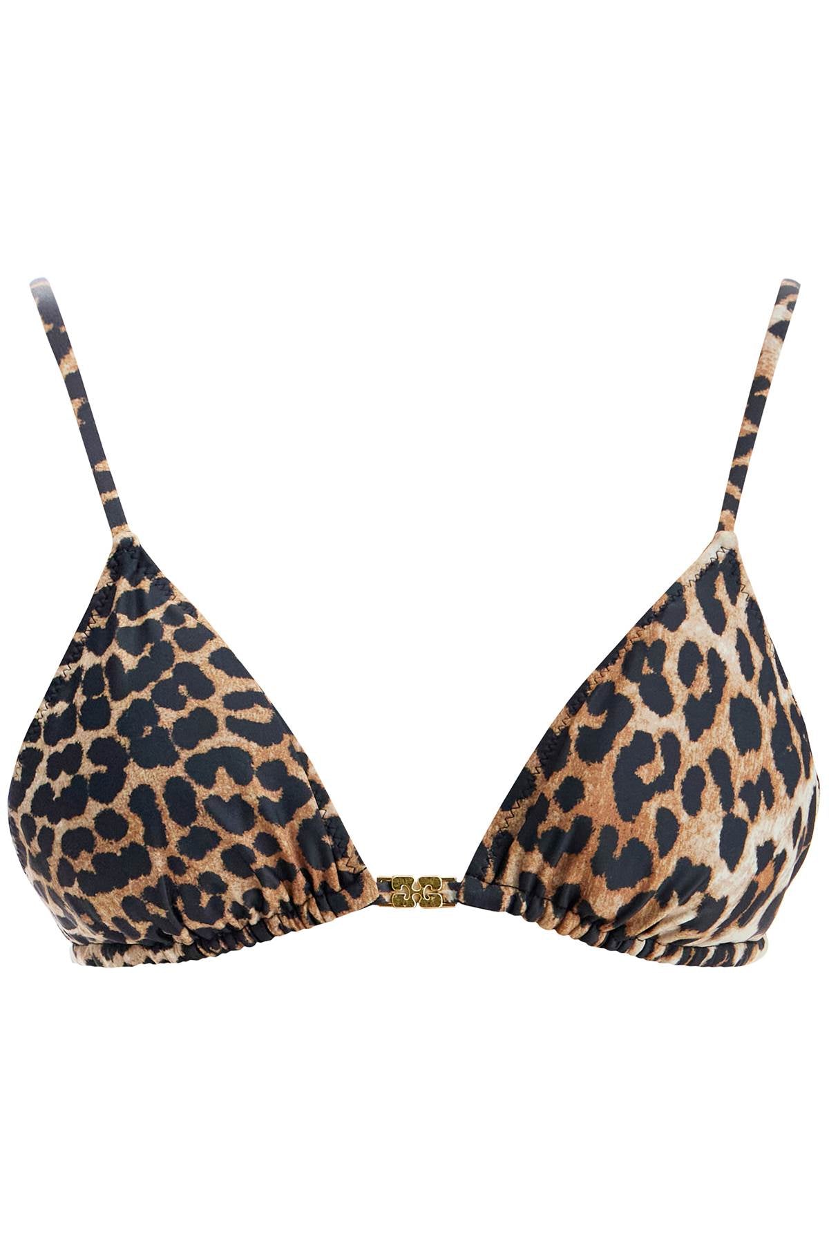 Ganni "leopard print bikini top image 0