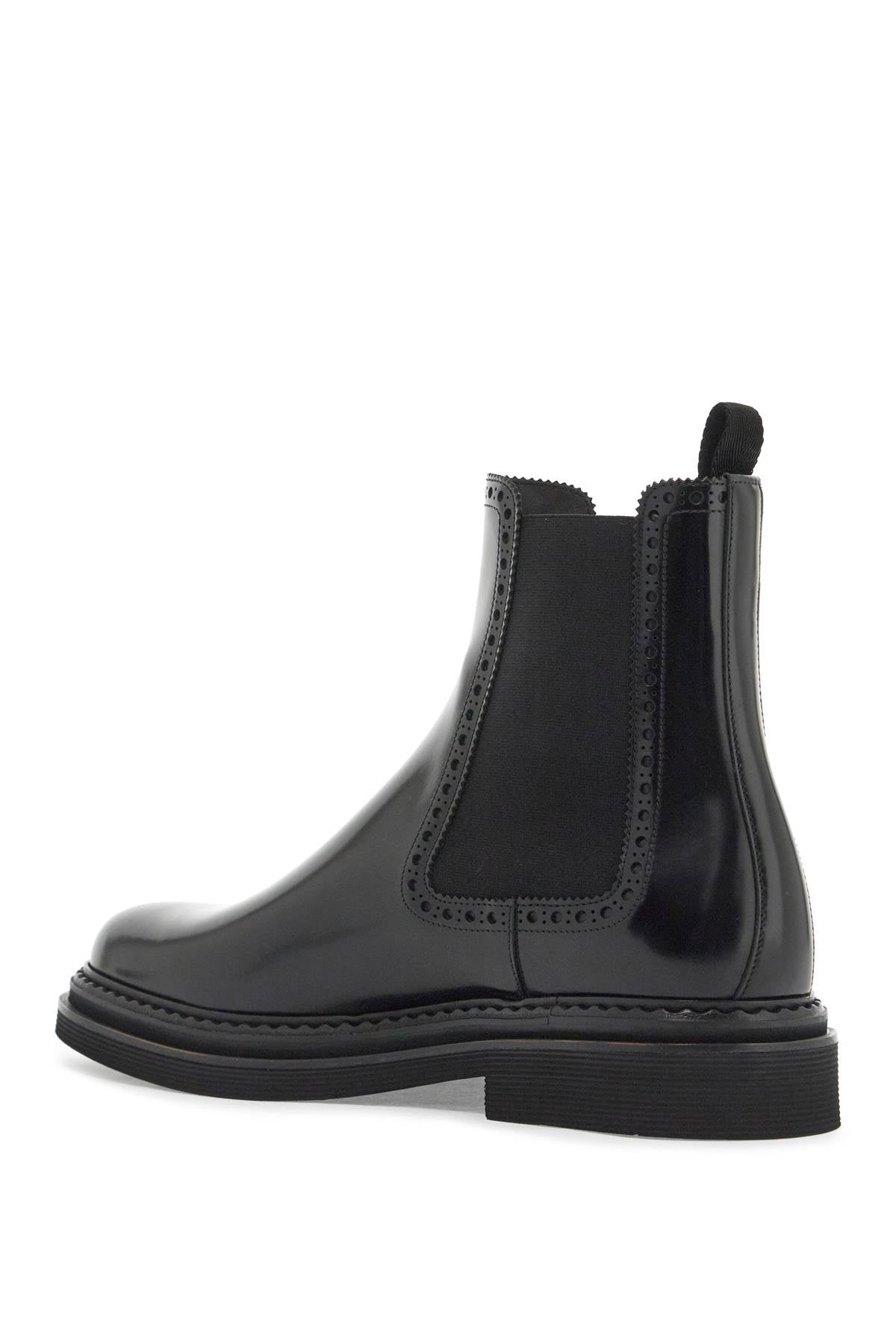 Dolce & Gabbana Brushed Leather Chelsea Ankle Boots image 2