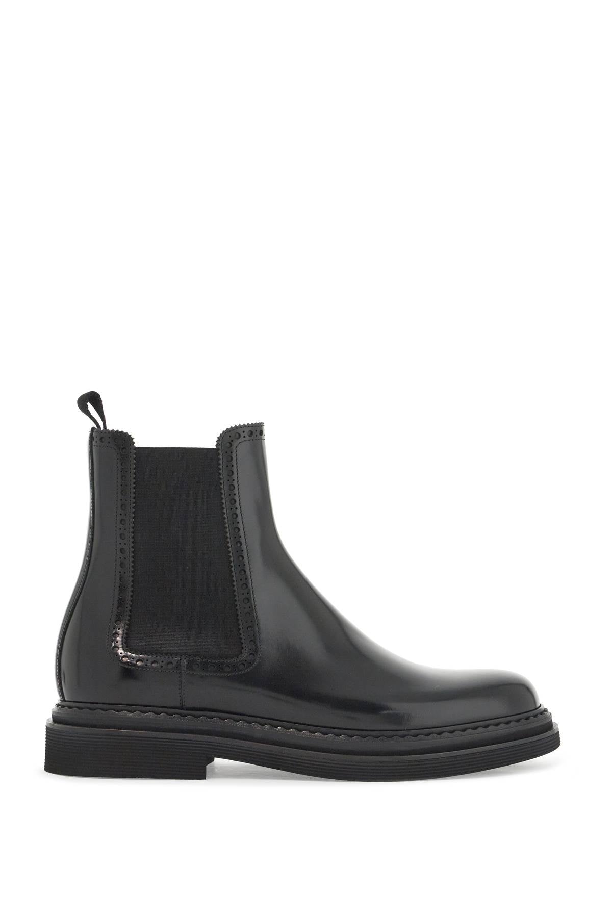 Dolce & Gabbana Brushed Leather Chelsea Ankle Boots image 0