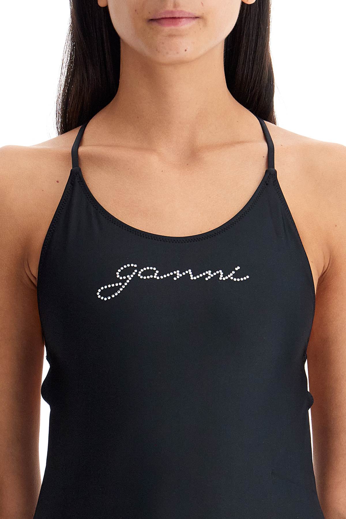 Ganni one-piece swimsuit with logo image 3